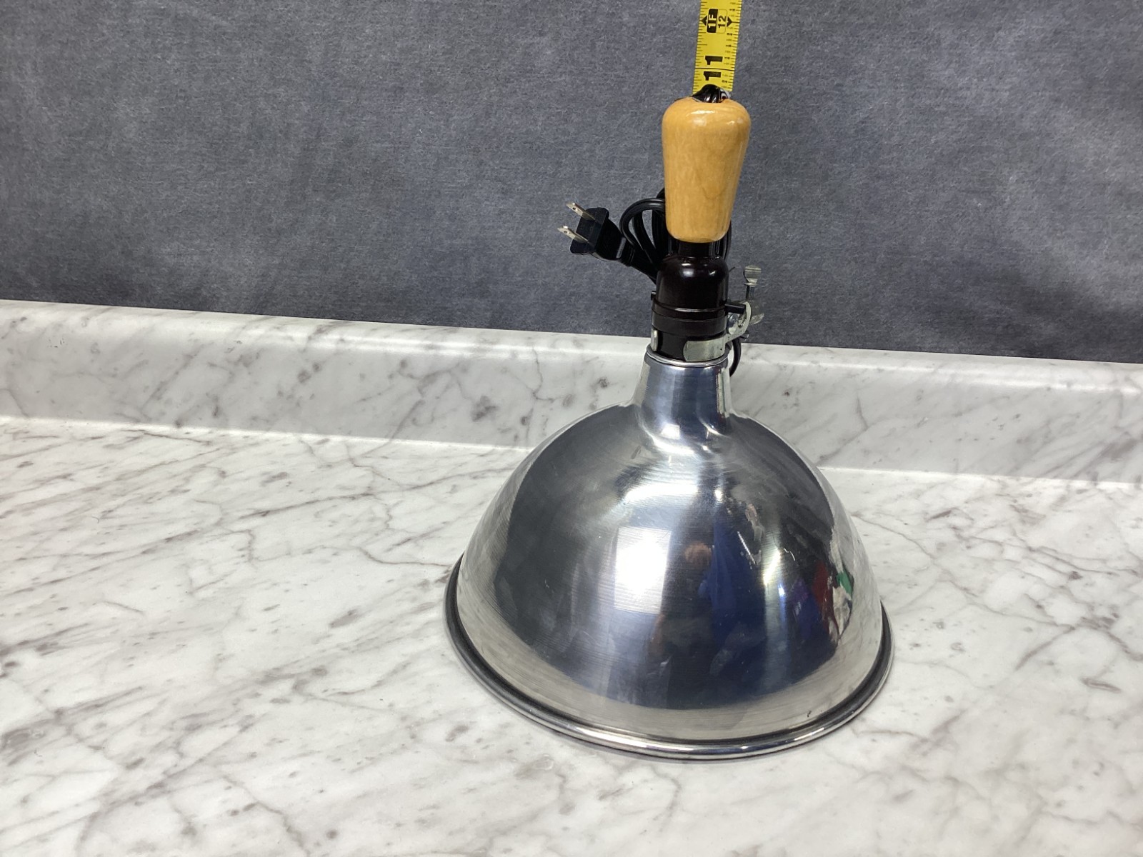Fotolite SCA Clamp Light Testrite USA Wood Handle with Shade