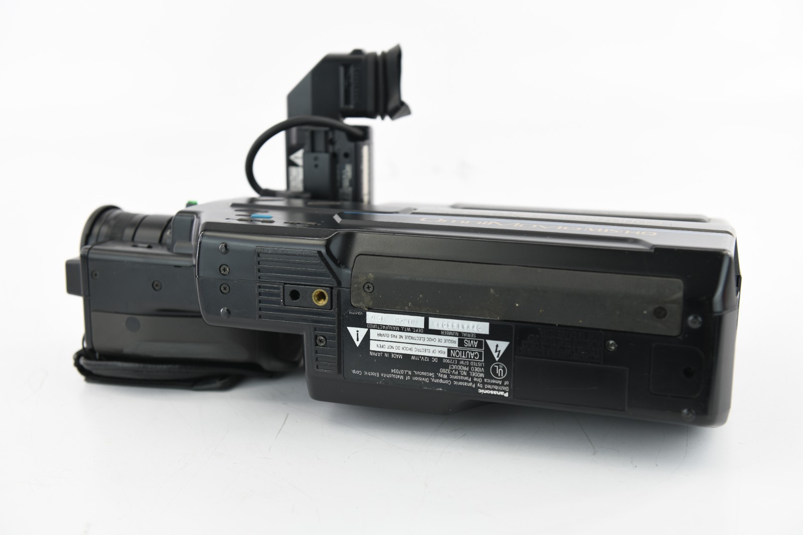 1987 Panasonic PV-360D OmniMovie VHS Handheld Camcorder W/ Manual Battery & Case