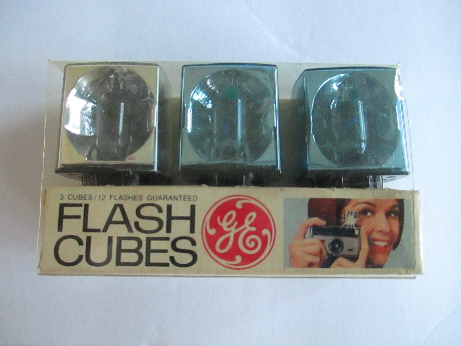 New Old Stock General Electric 3 Flash Cubes, Set Of 3 / Camera Parts A14