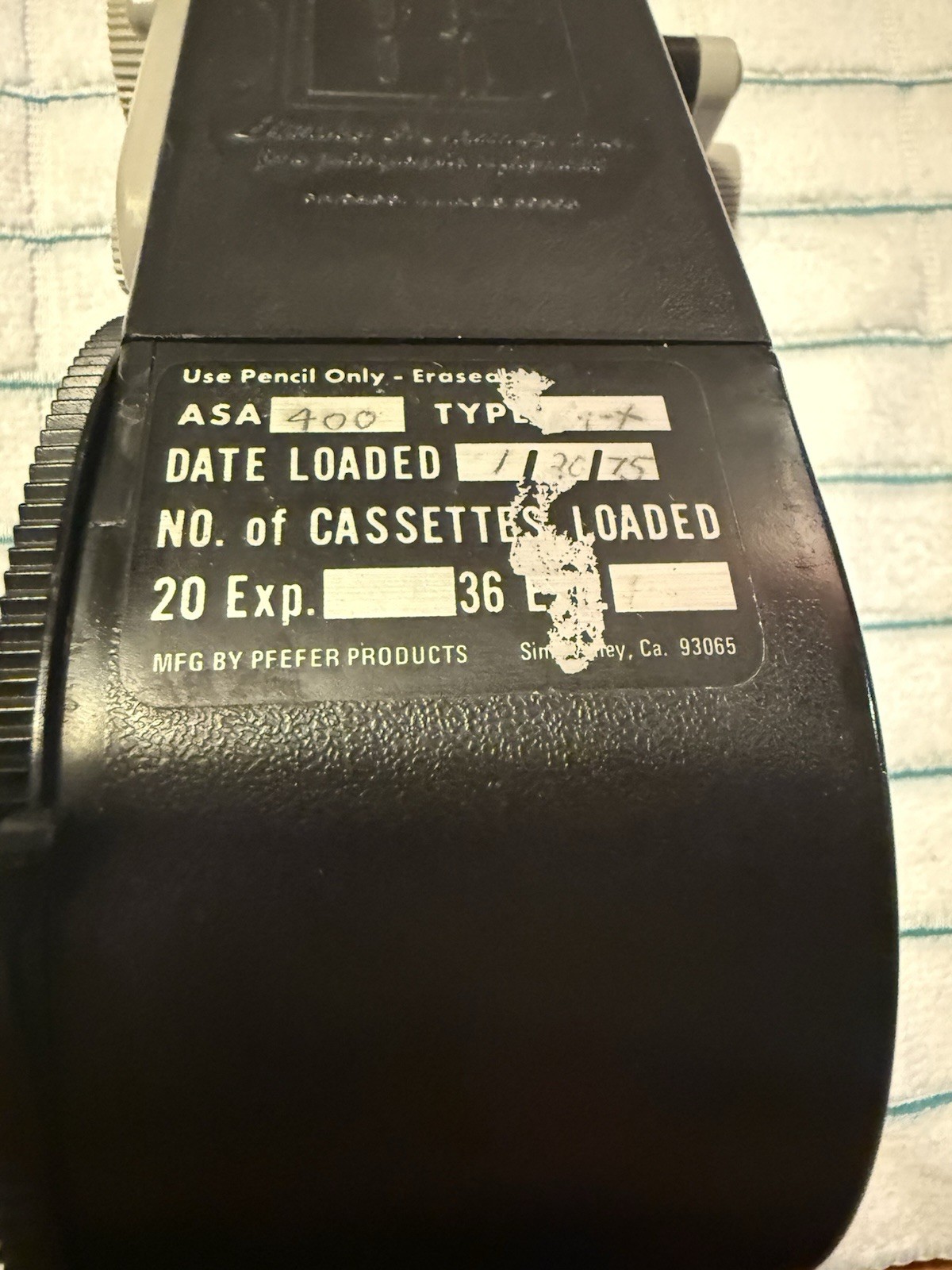 Vintage Watson Model 100 35mm Bulk Film Loader Pfefer – Loaded with ASA 400 film