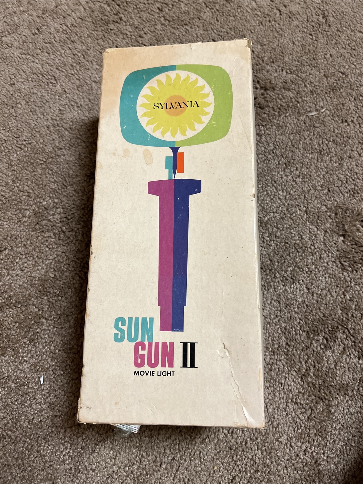 Sun Gun 2 Sylvania movie light Model SG-55 In box with manual