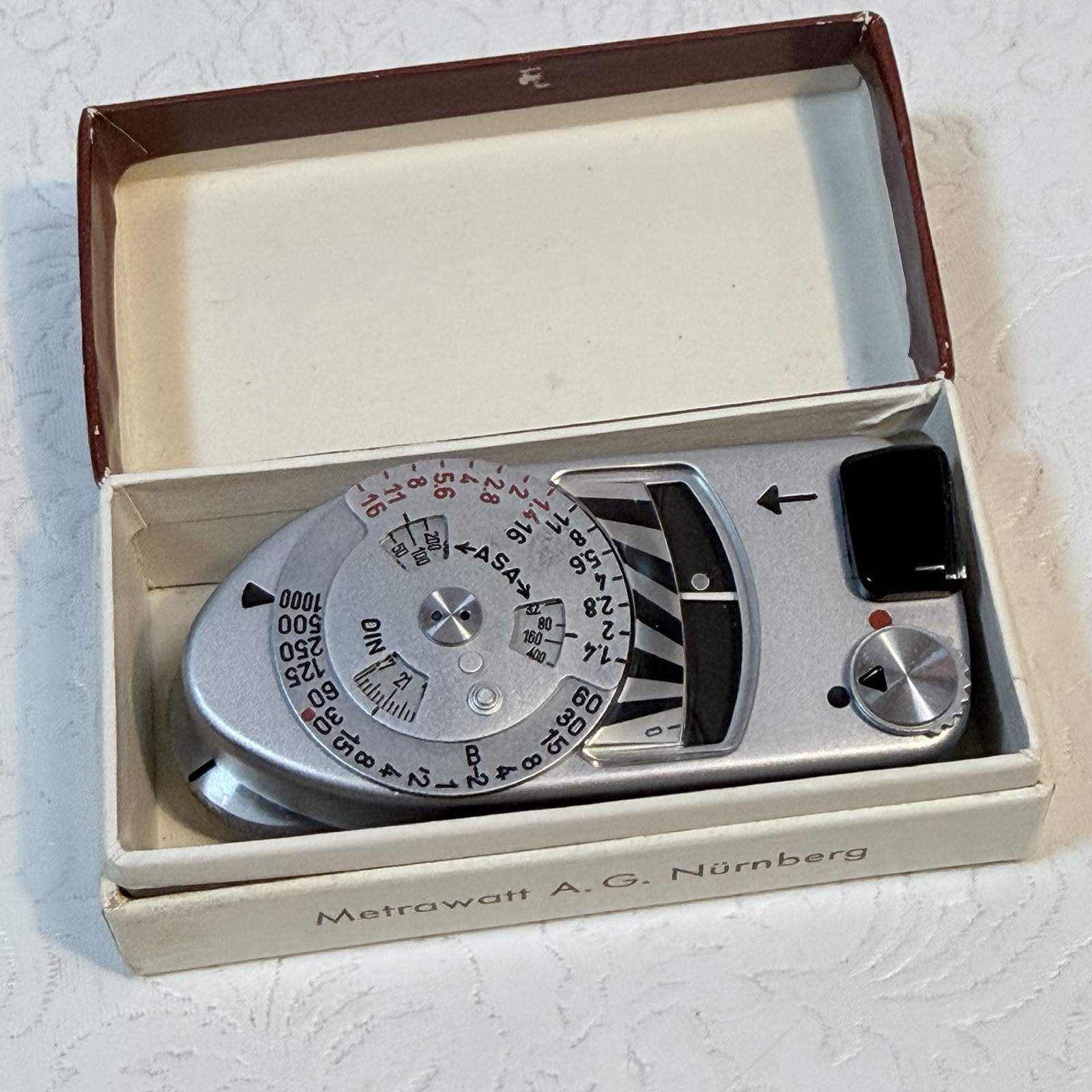 Leica Light Meter MR Chrome For Leica M Camera WORKING Box, Papers, New Battery