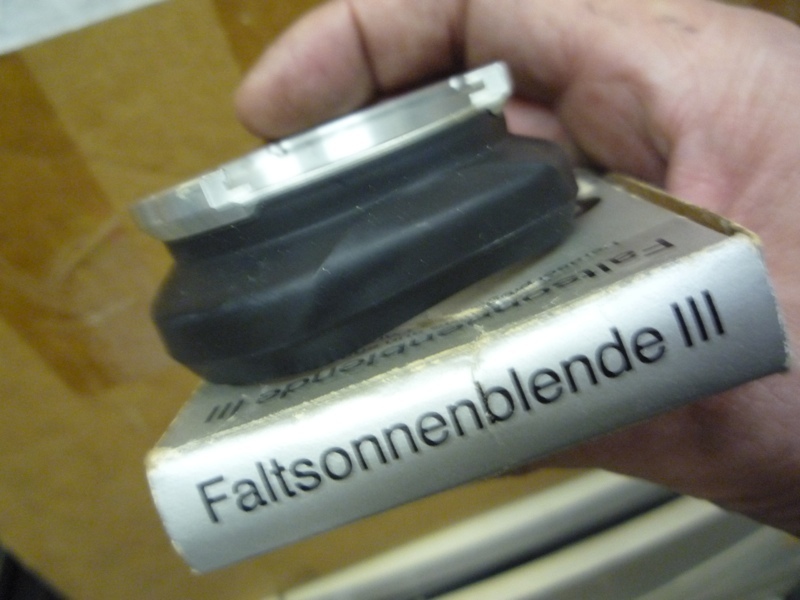 ROLLEIFLEX ROLLEI FALTSONNENBLENDE COLLAPSABLE SUN SHADE BAYONET III LEEN