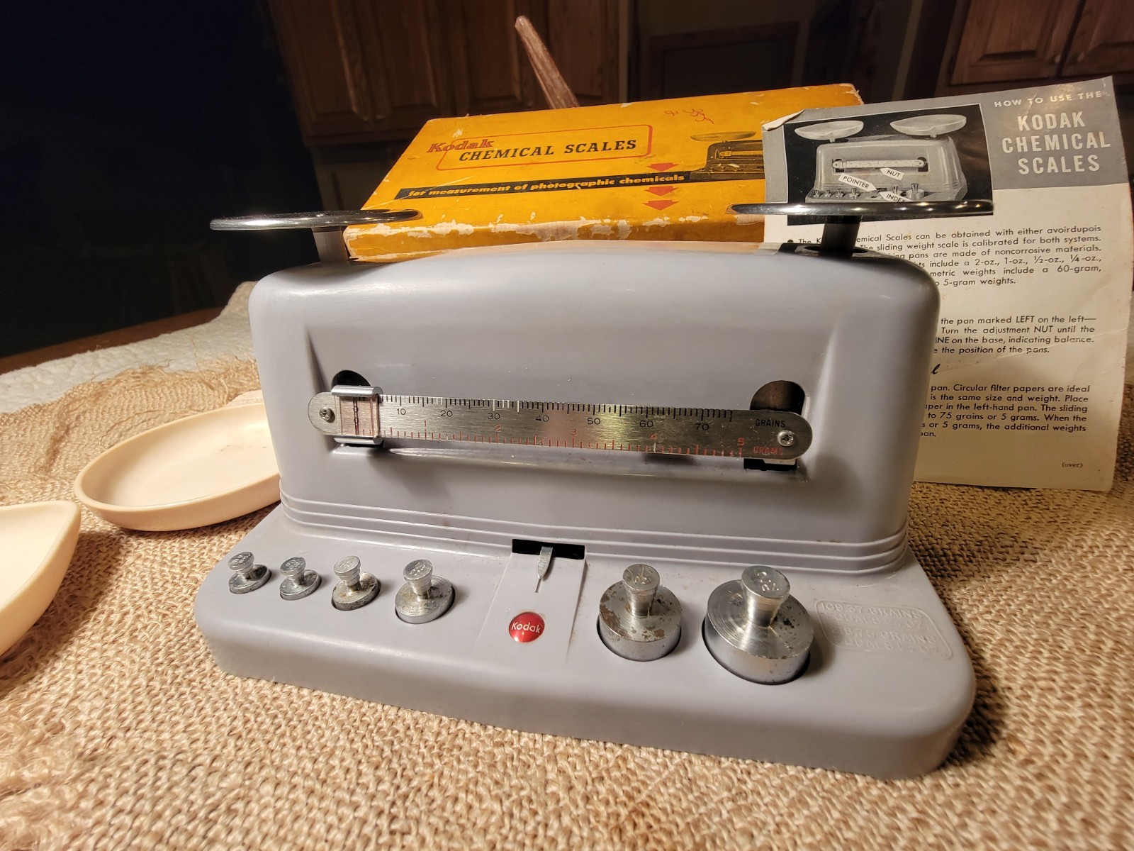 Vintage KODAK Chemical Scales USA made