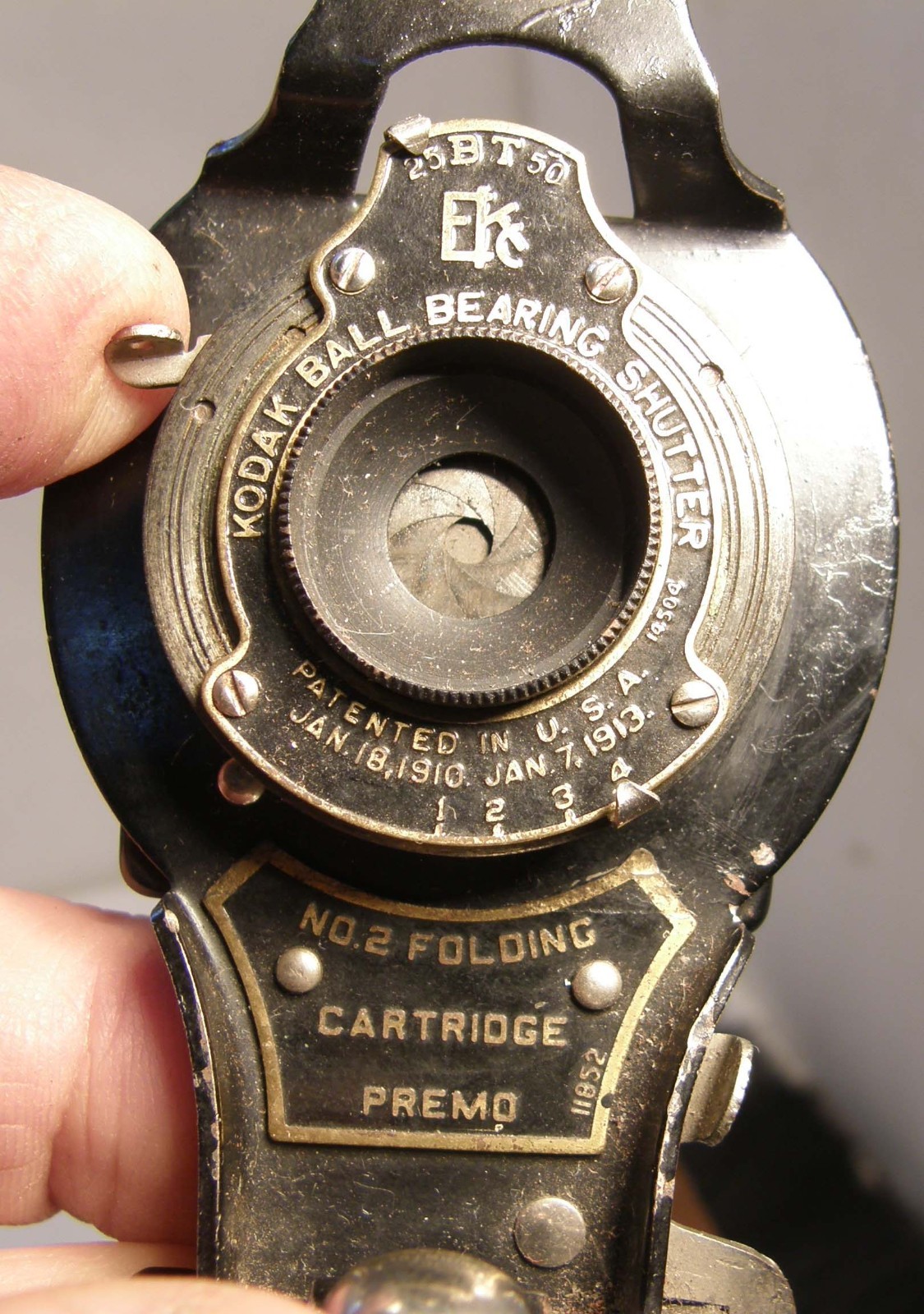 VINTAGE EKCo KODAK BALL BEARING SHUTTER NO 2 FOLDING CARTRIDGE PREMO PART