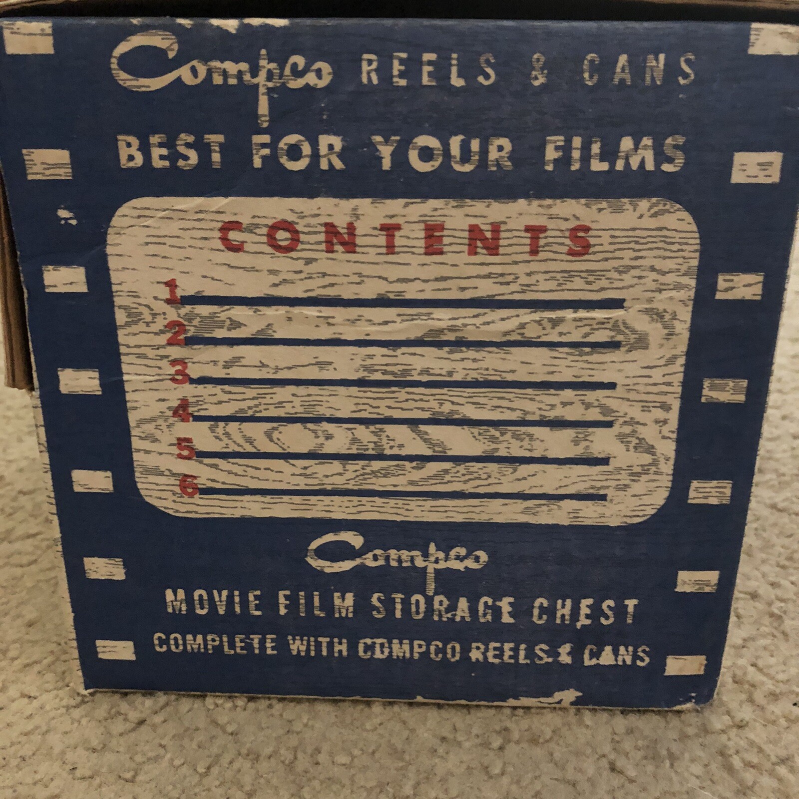 Conpro Reels And Cans 6 In Vintage Box Reel To Reel