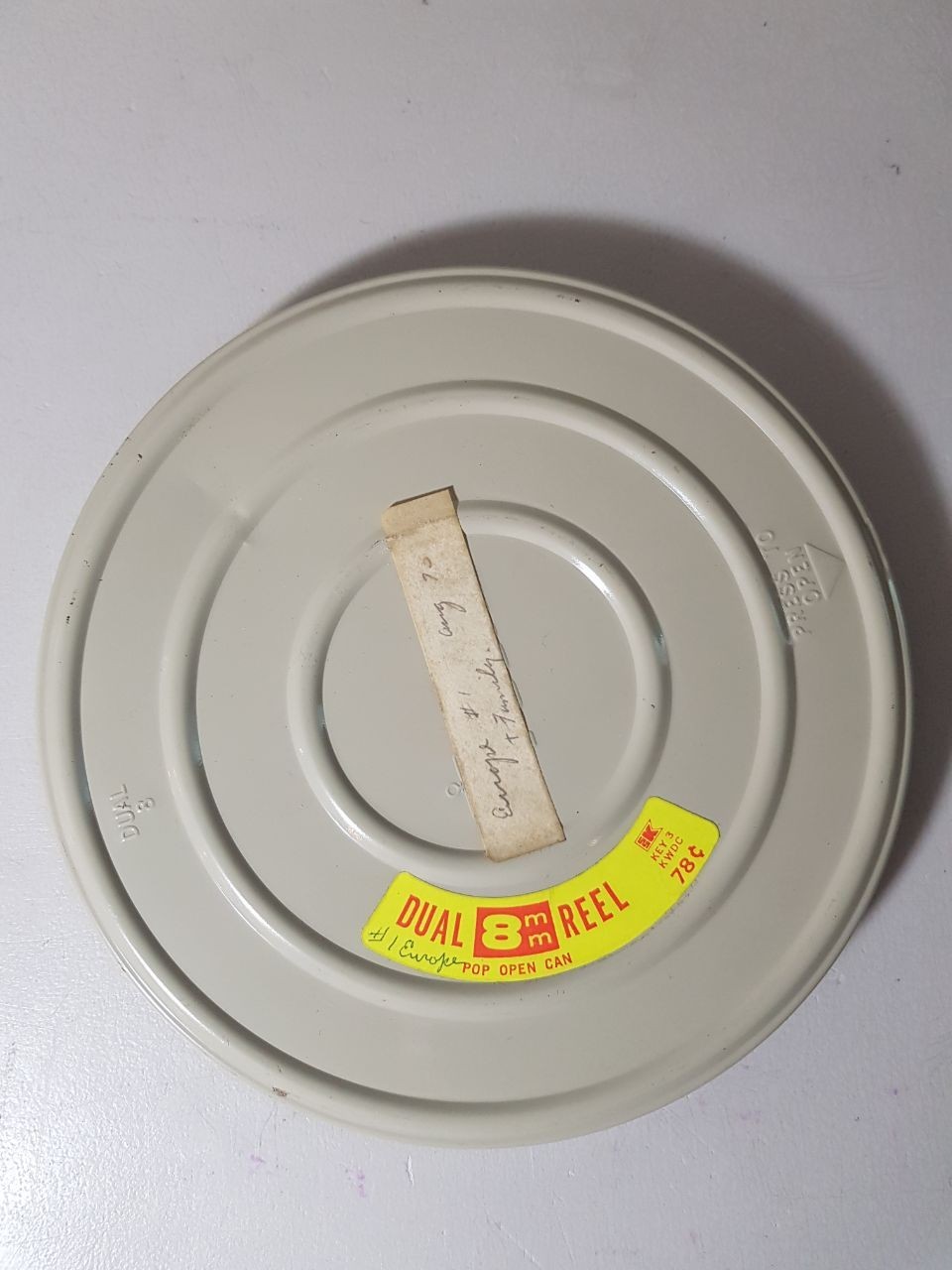 Vintage Kmart Focal Dual 8mm Film Reel Metal Cans Lot of 6 Harwood Chicago 400ft
