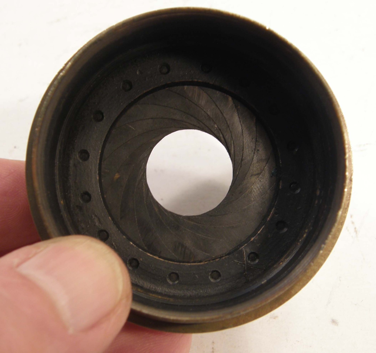 VINTAGE BRASS MOUNT ONLY 12in/1:8 ROSS LONDON No 6118 4 HOMOCENTRIC LENS AS-IS