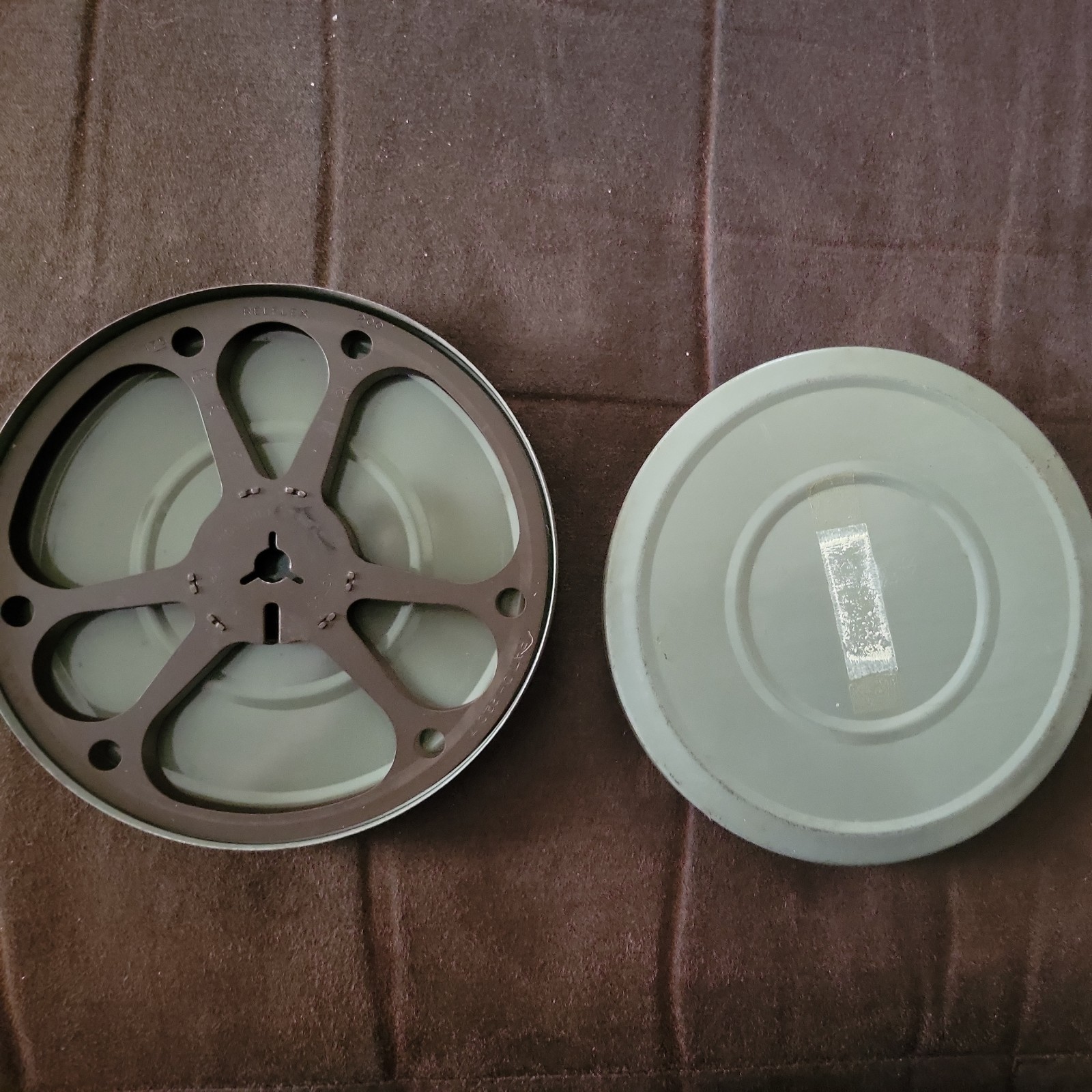 Vintage Lot of 4 5 Inch Metal Film Canisters No Brand Name