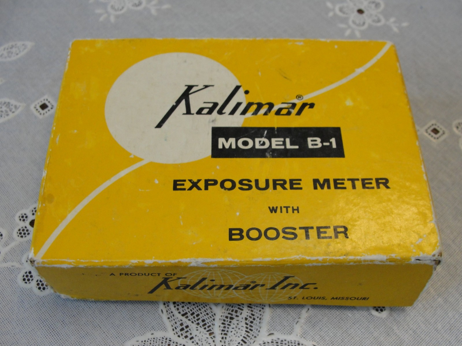 Vintage Kalimar Model B-1 Exposure Meter w/ Booster Box Instructions Chain