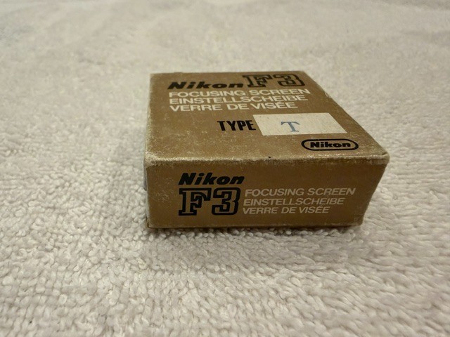 VINTAGE NIKON F3 TYPE T FOCUSING SCREEN ORIGINAL MADE IN JAPAN W/ BOX