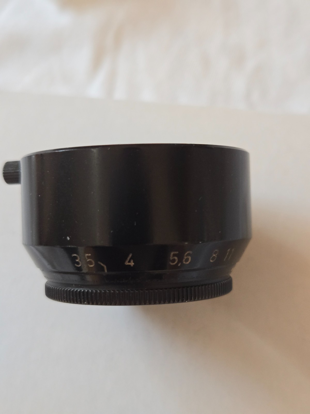Original Leica VALOO Lens Hood & Aperture for Collapsible Elmar Lens