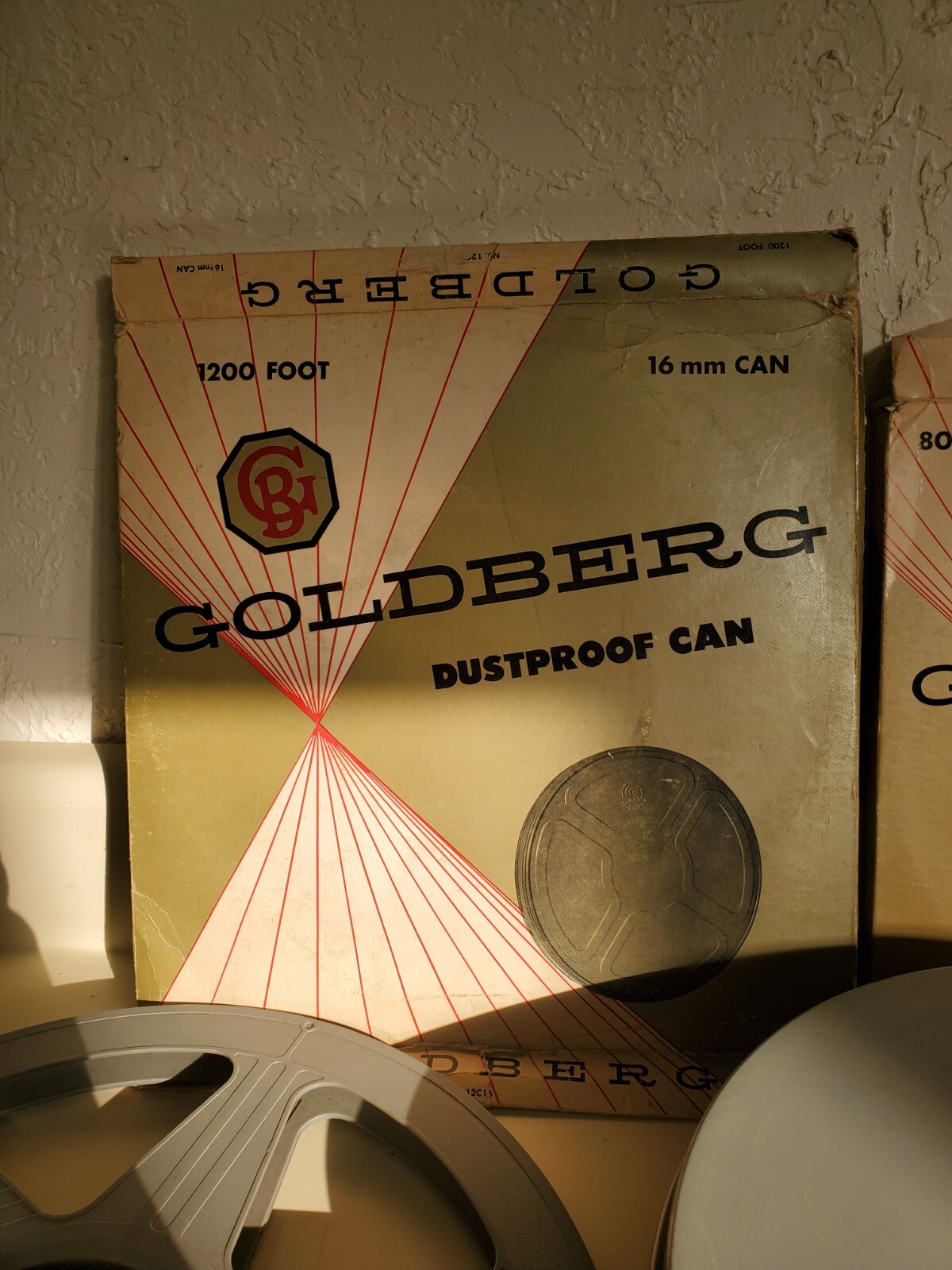 3 Goldberg 8mm Film Dustproof Can W/ Take Up Reel, 4 No Brand, Etc.