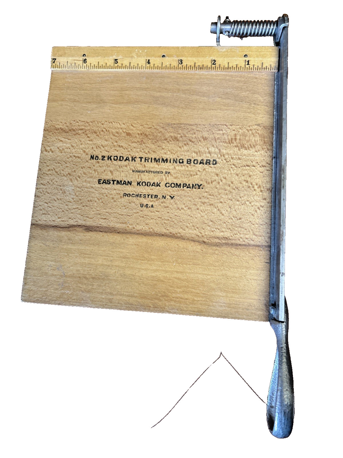 Vintage Eastman Kodak No. 2 Wood Trimming Board 7″x8″ pristine condition/USA