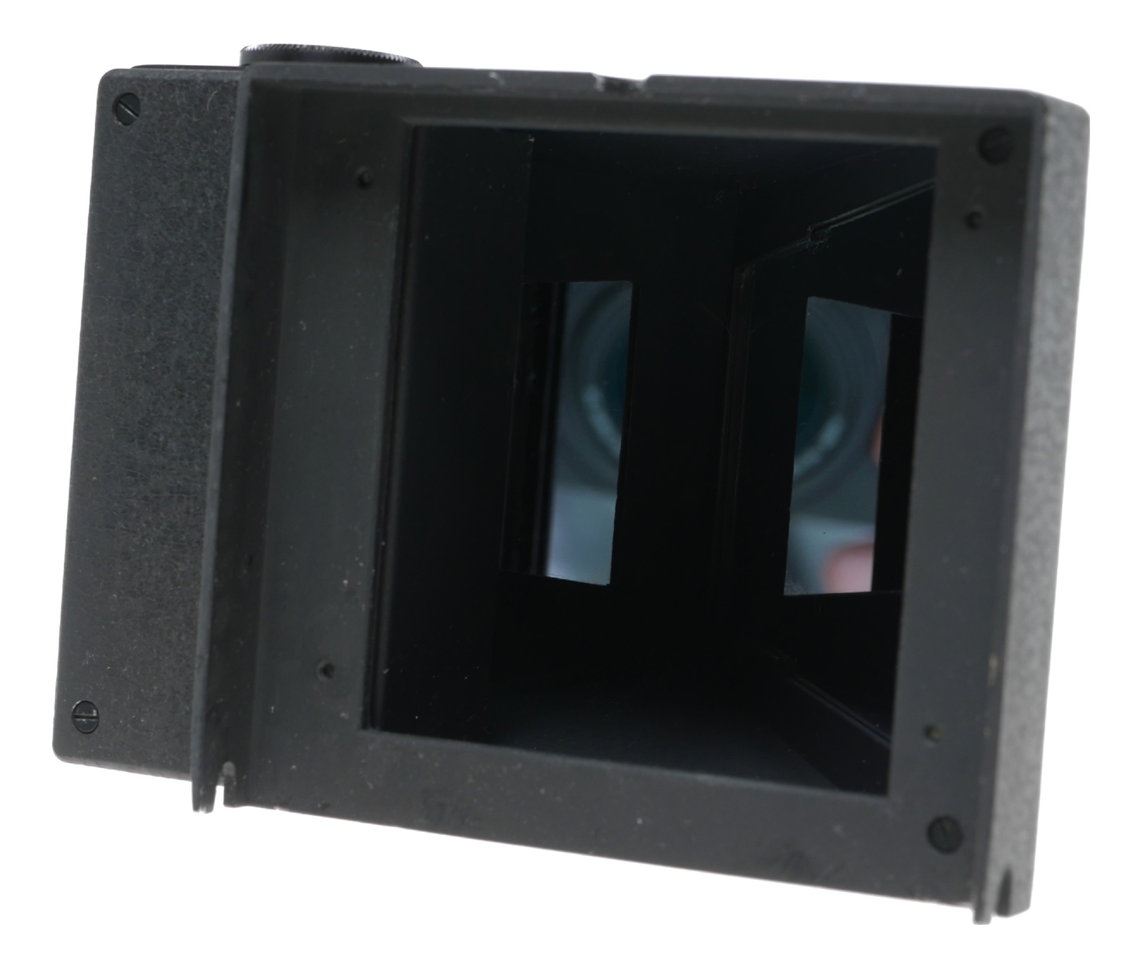 Poroflex Nippon Kogaku TLR view finder attachment for Mamiya