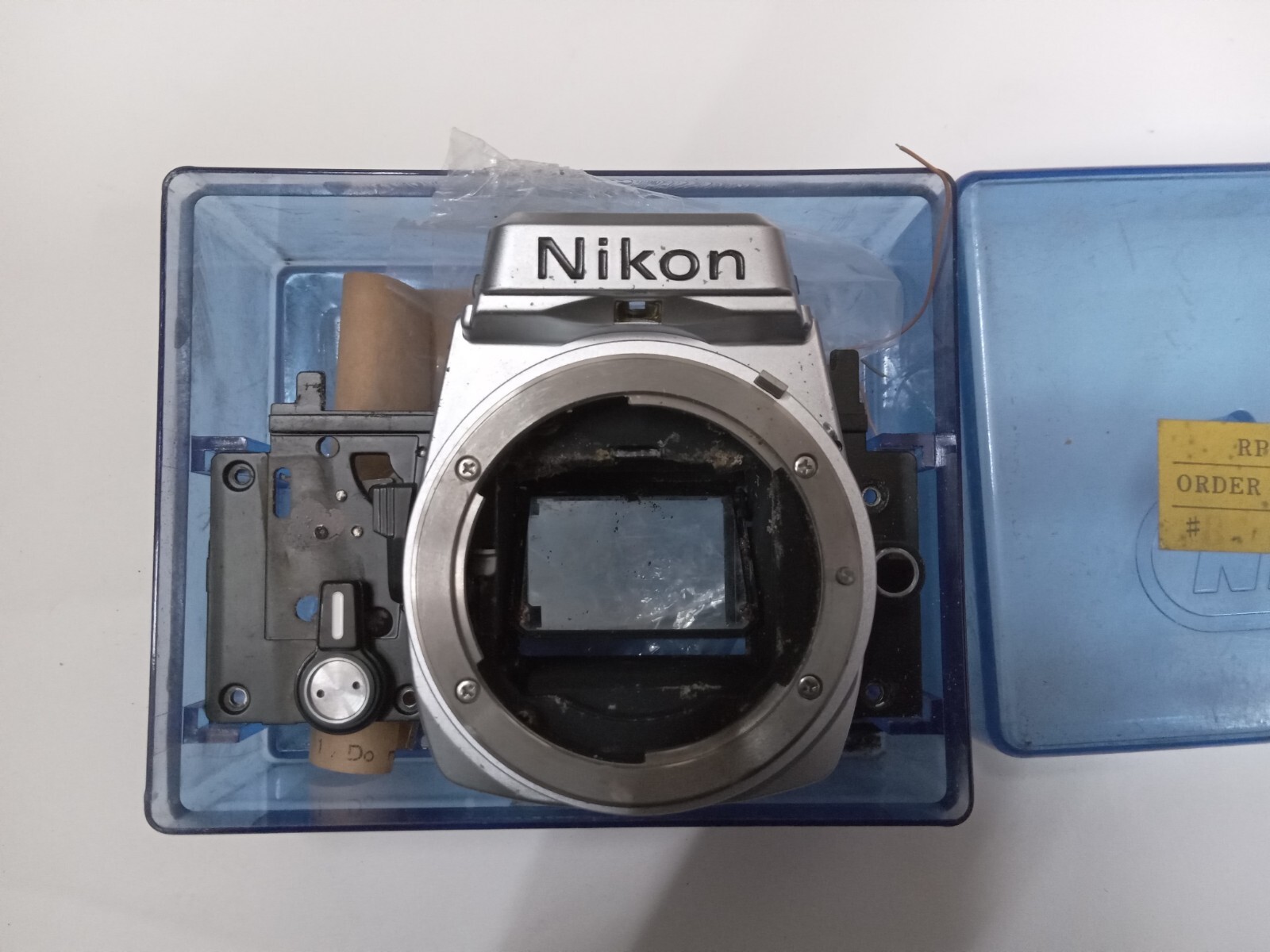 New Old Stock Nikon FM / FM2 / FE 2 Silver Front Bezel W Mirror Box Spare Part