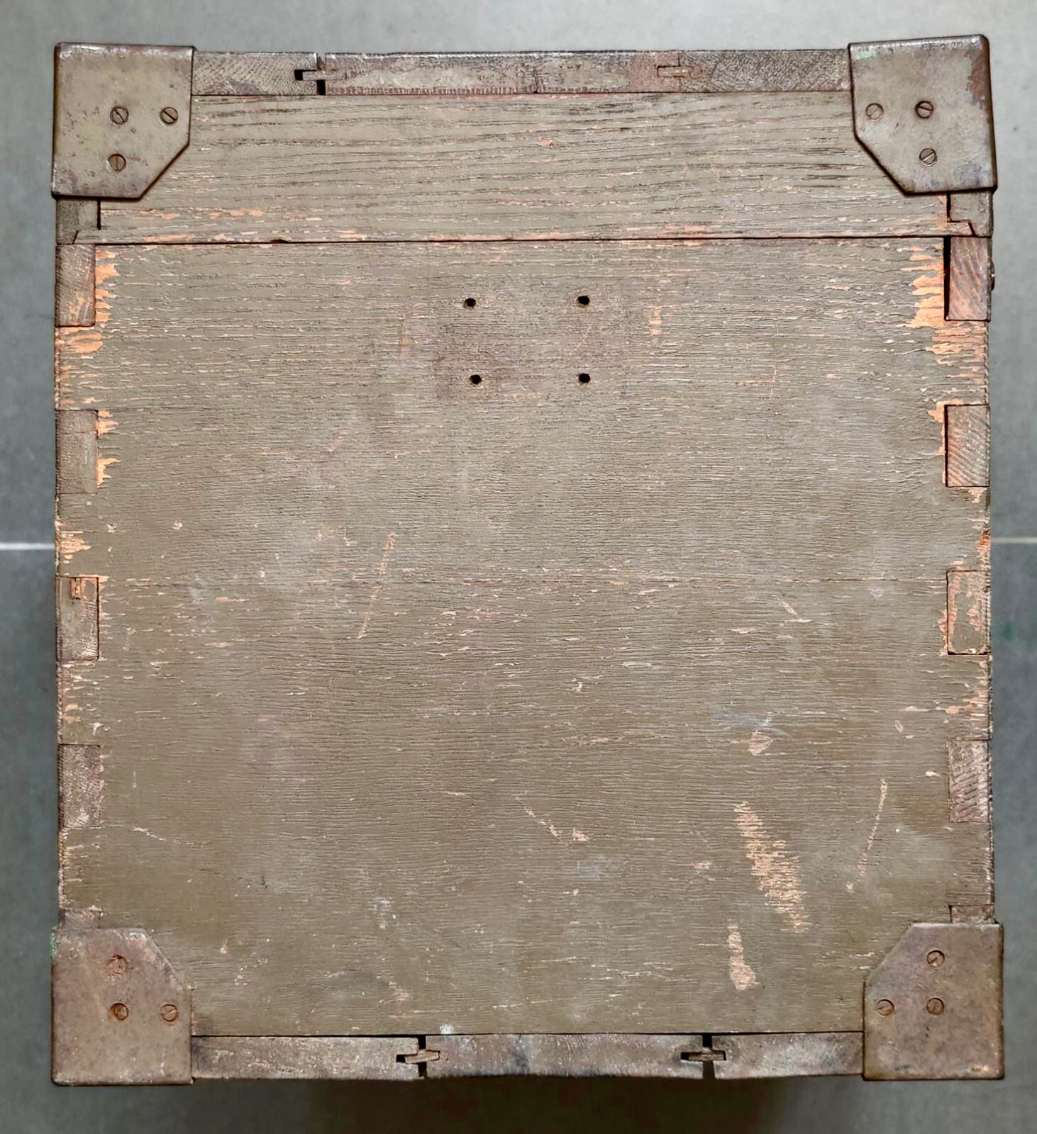 Empty Wood Box for Konishiroku (Konica) SK-100 Aerial Camera ……. Rare !!