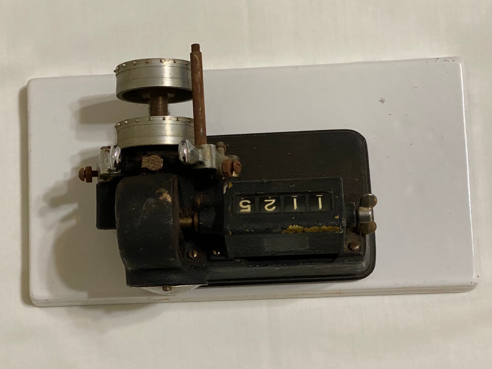 Vintage Neumade Film Measuring Machine Model HM-5-D Cast Iron & Porcelain -Parts