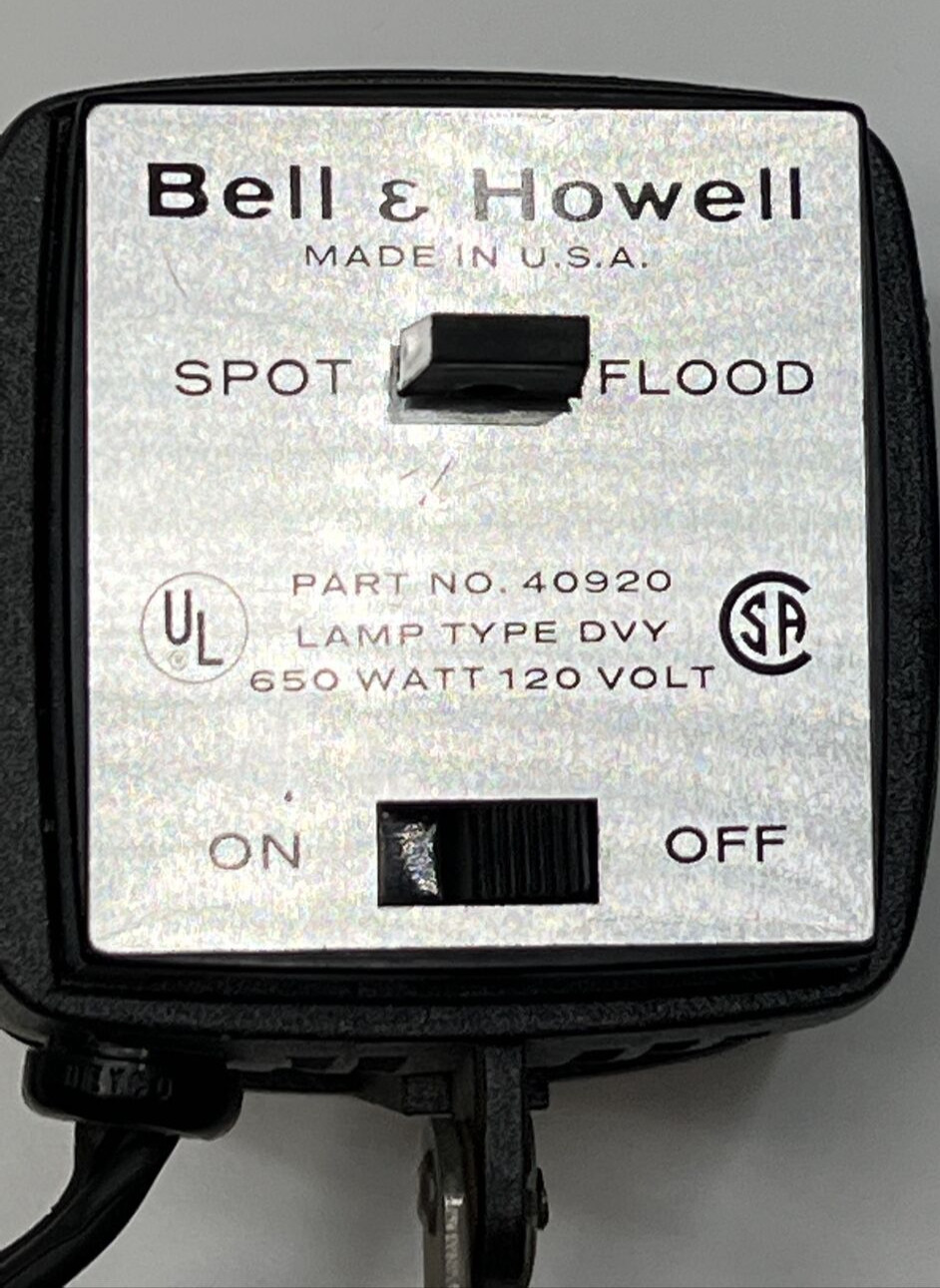 Spot Light Flood Light Camera Bell & Howell Part No 40920 TESTED