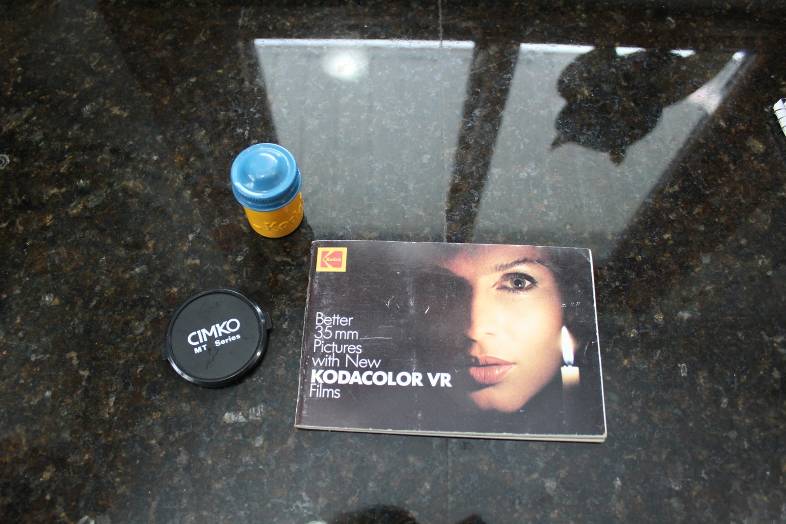 Vintage Lot Of Kodak KodaColor VR Booklet, Kodak Film Tube & Cimko Lens Cap
