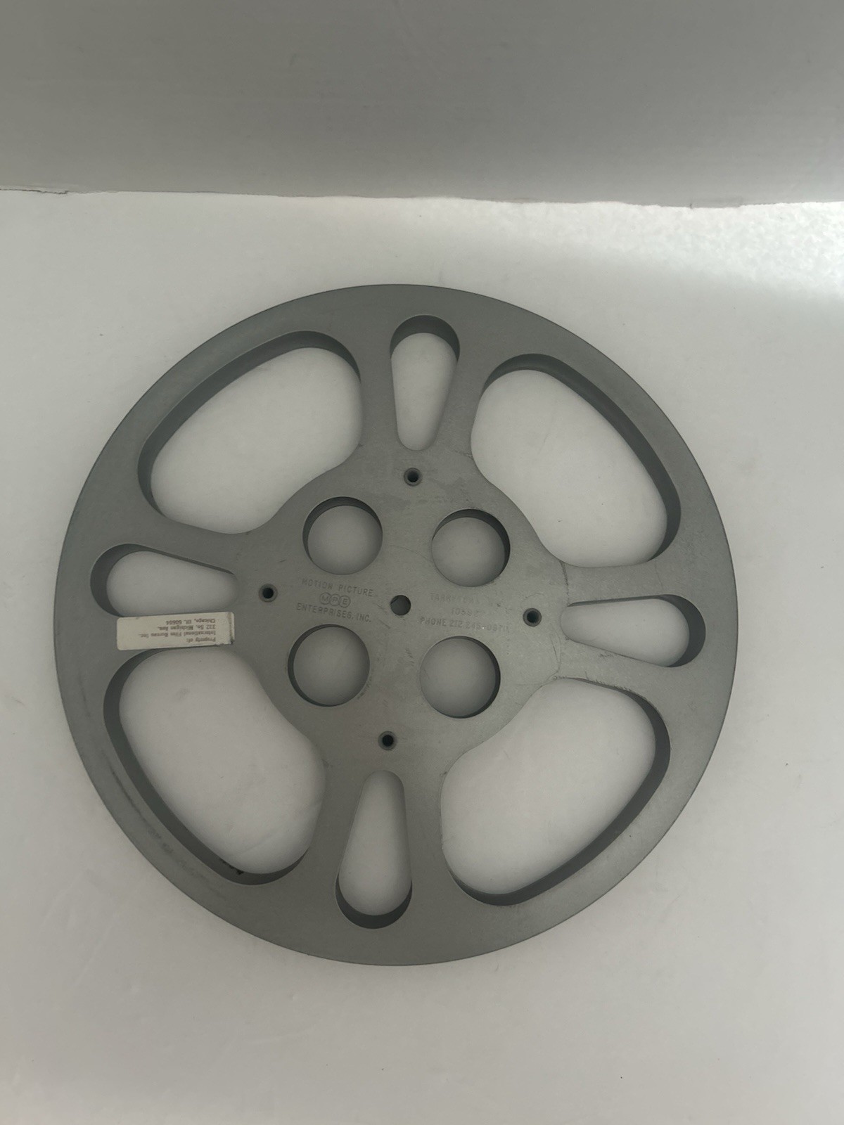 Vintage 16mm Aluminum Film Reel Motion Picture Enterprises MPE Tarrytown NY
