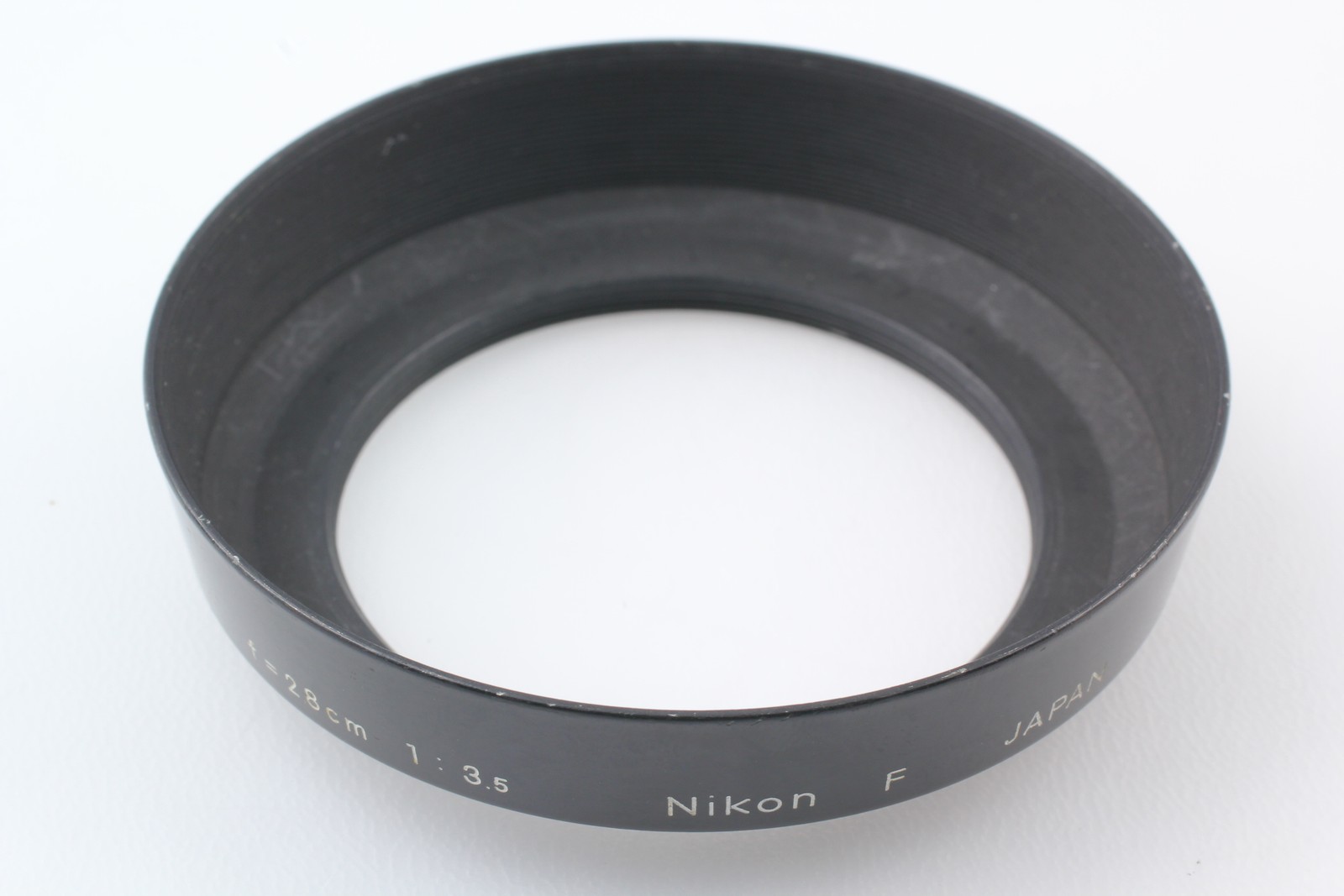[Exc+5] NIKON F 2.8Ccm F3.5 Metal Screw IN Lens HOOD Shade From JAPAN