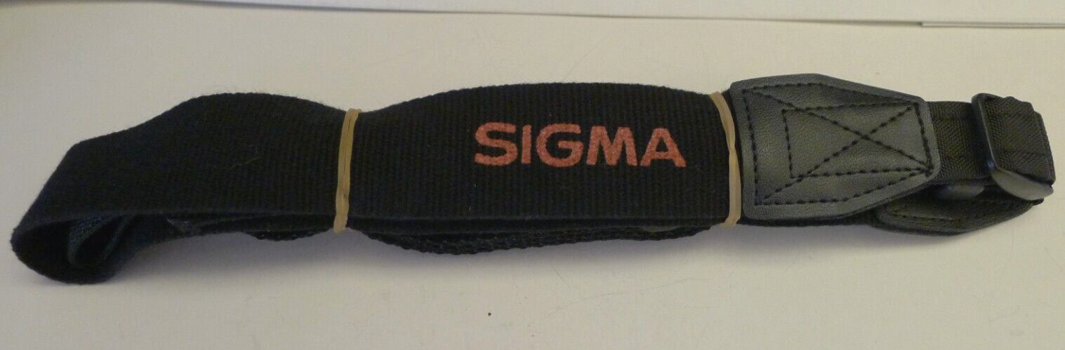 Sigma Camera Neck Strap 13/16″ Wide – Nylon with Red Print Logo -Vintage