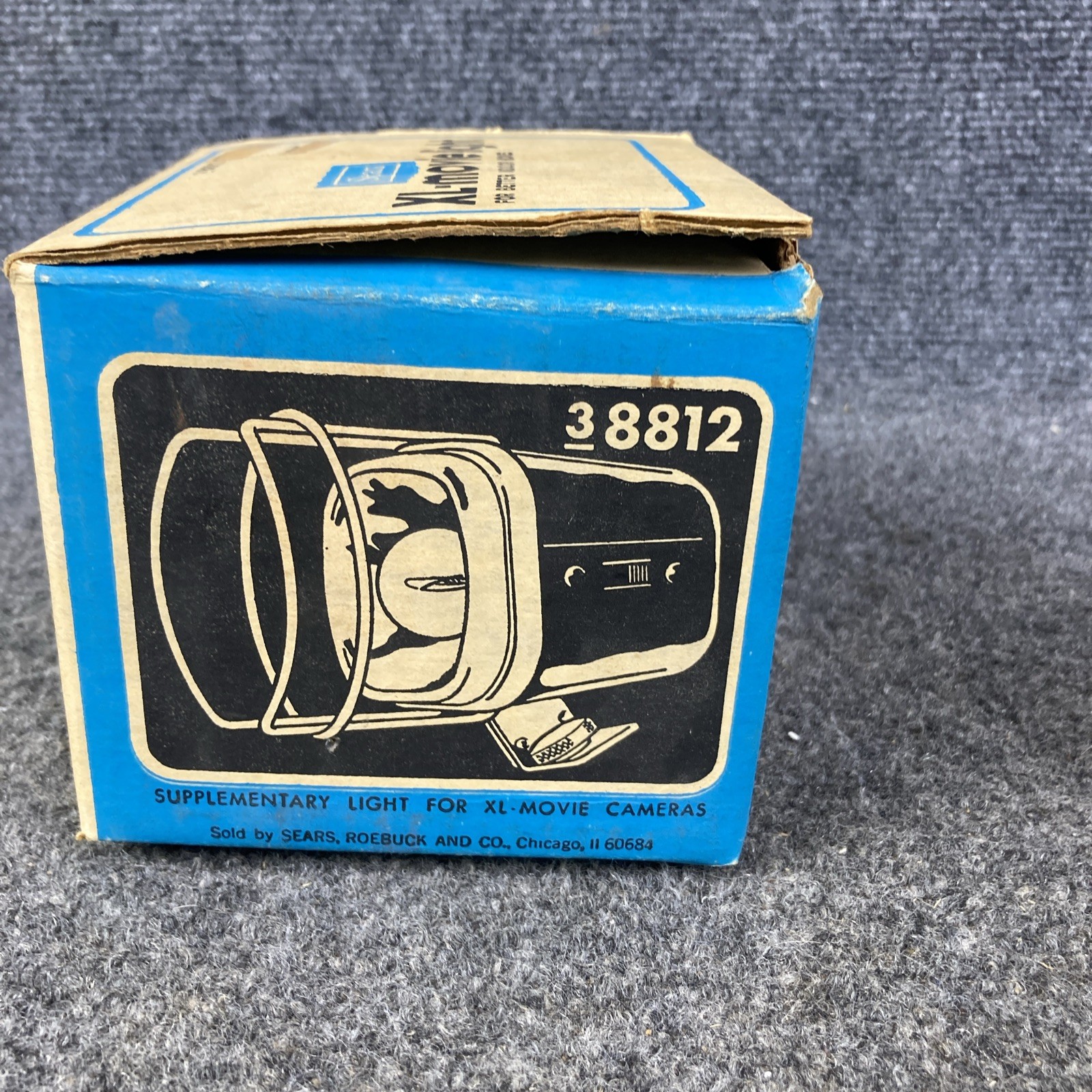 Vintage Sears XL-Movie Light for Movie Cameras 38812 WORKS MINT in Box