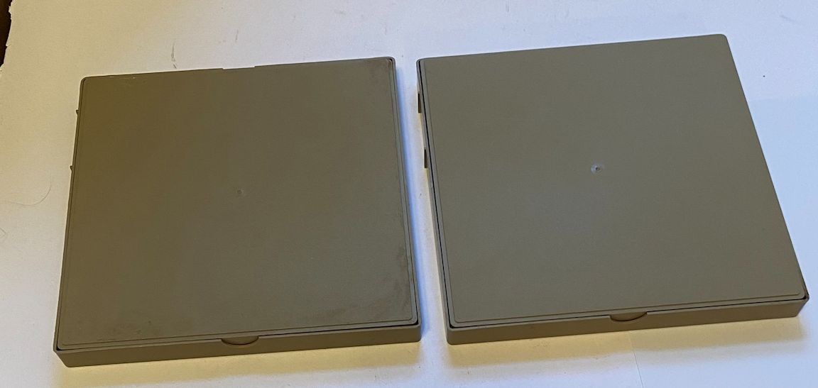 Lot of 2 Vtg Baia 8mm or Super 8 Film Reels w/Plastic Cases Hold 400 ft of Film