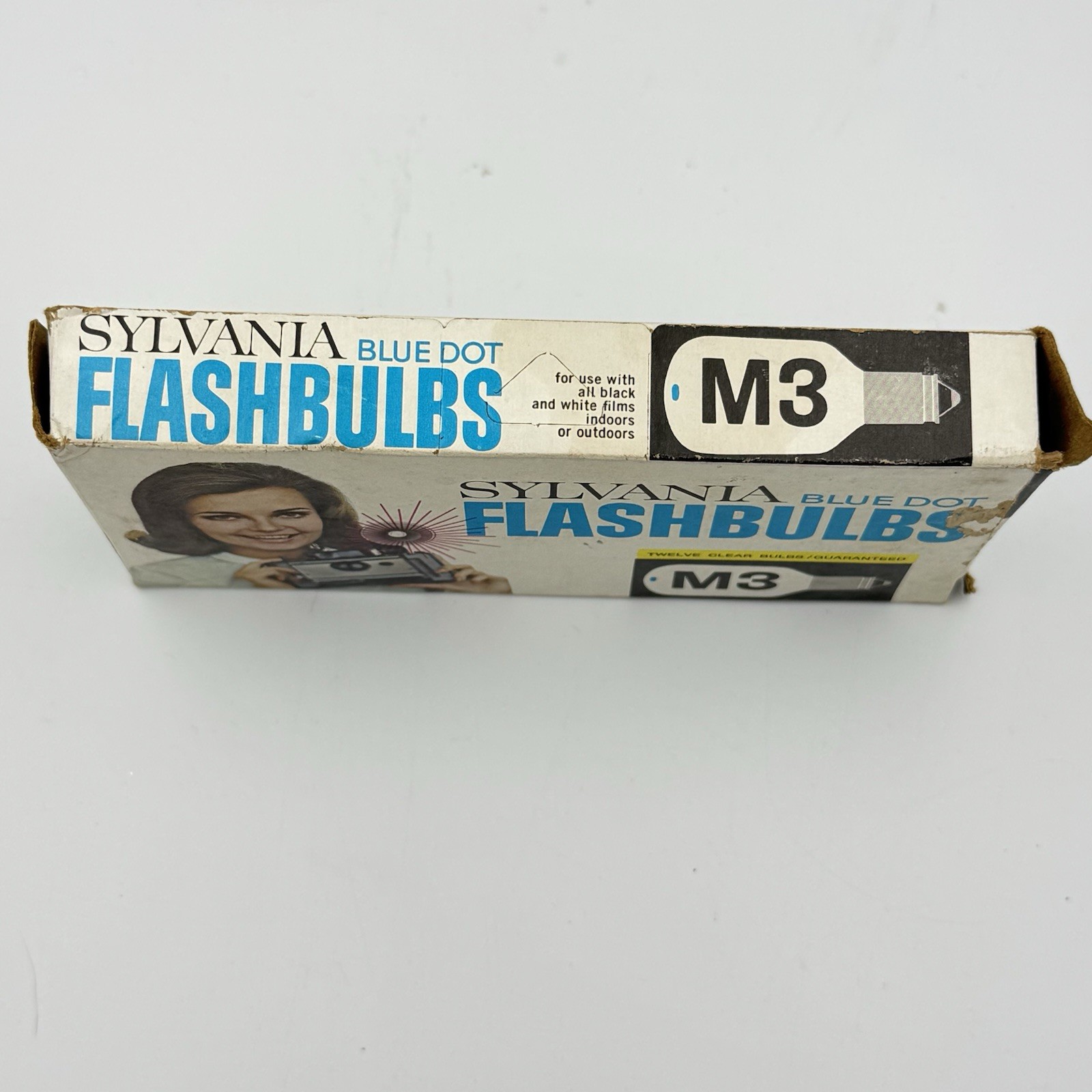 Vintage Sylvania M3 Blue Dot Flashbulbs NOS Camera Flash Bulb Unused USA