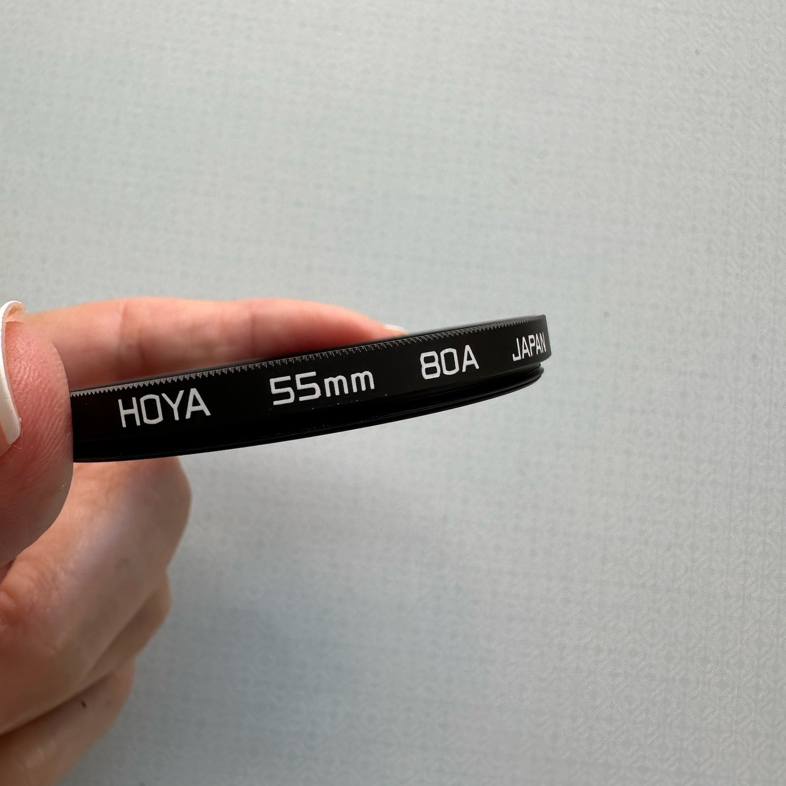 HOYA 55mm 80A Blue Lens Filter Coated on both sides Made in Japan EUC