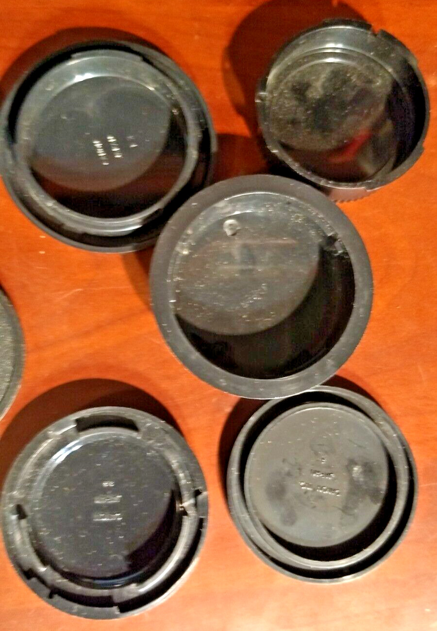 14 misc. CANON Lens Caps Replacement Camera Parts some have red dots