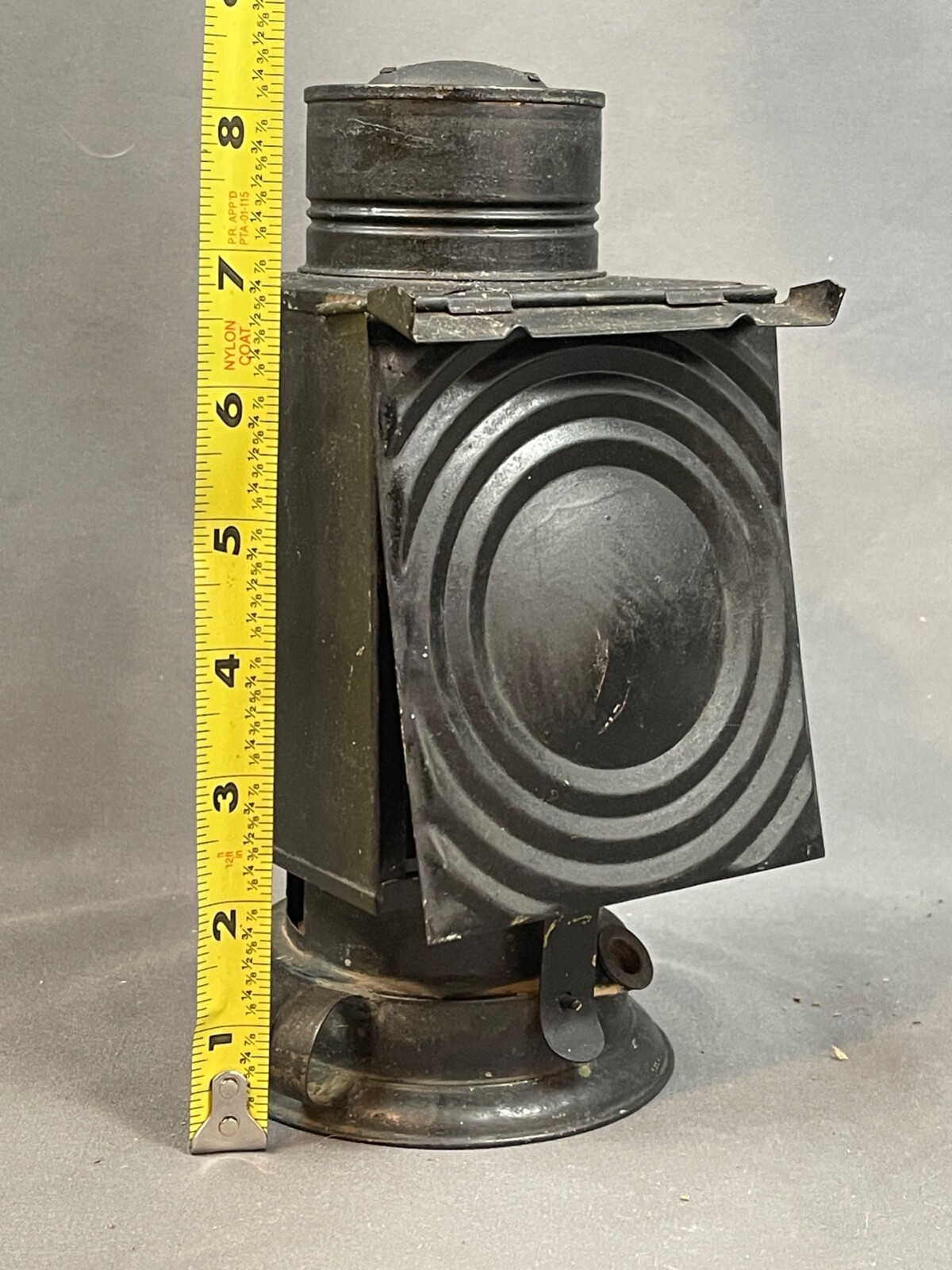 Antique Unique Lantern Oil Red Glass Darkroom Very Complete Nice 2795