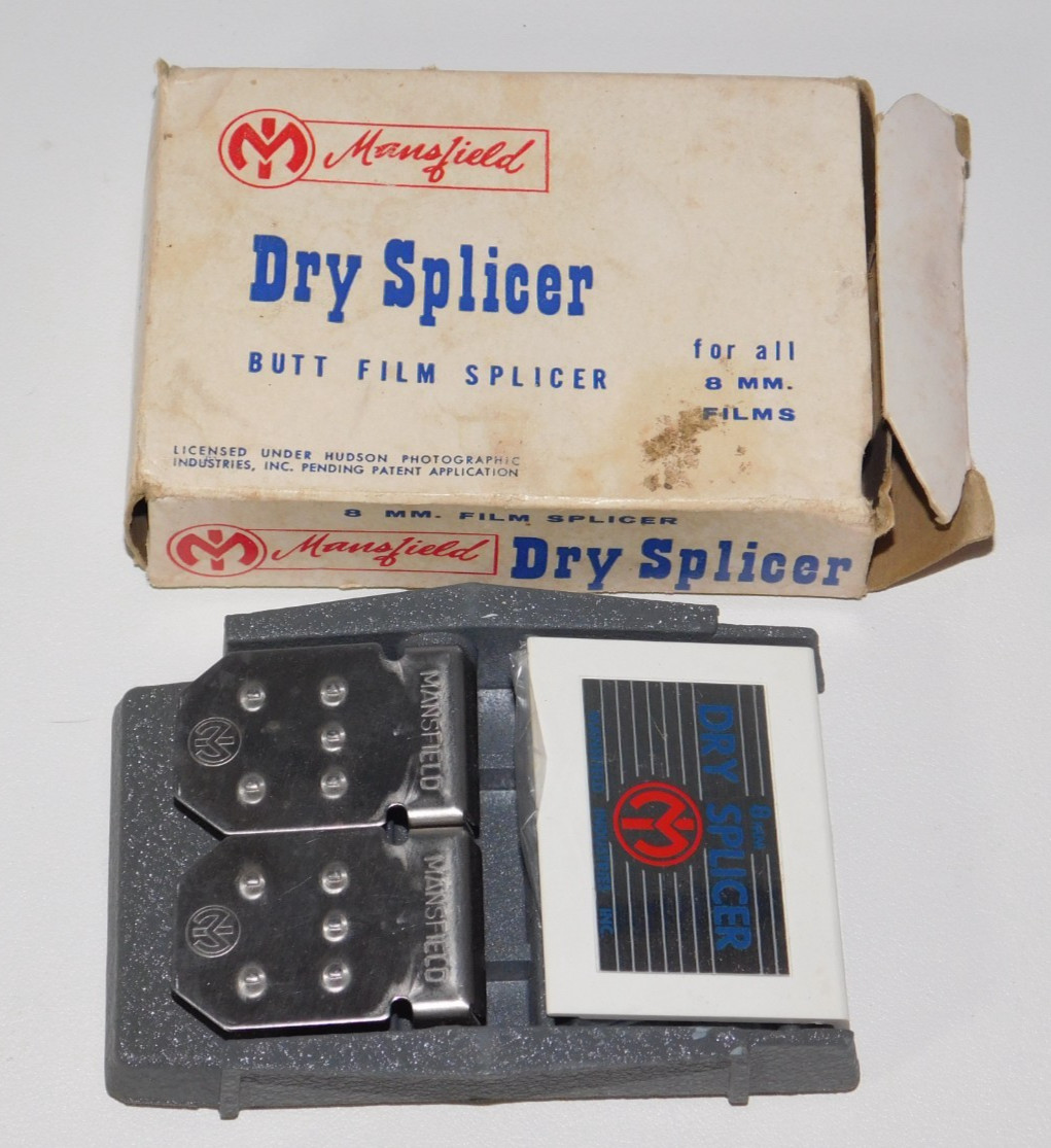 Mansfield Dry Splicer Butt Film Splicer 8mm Films Movies w/ box