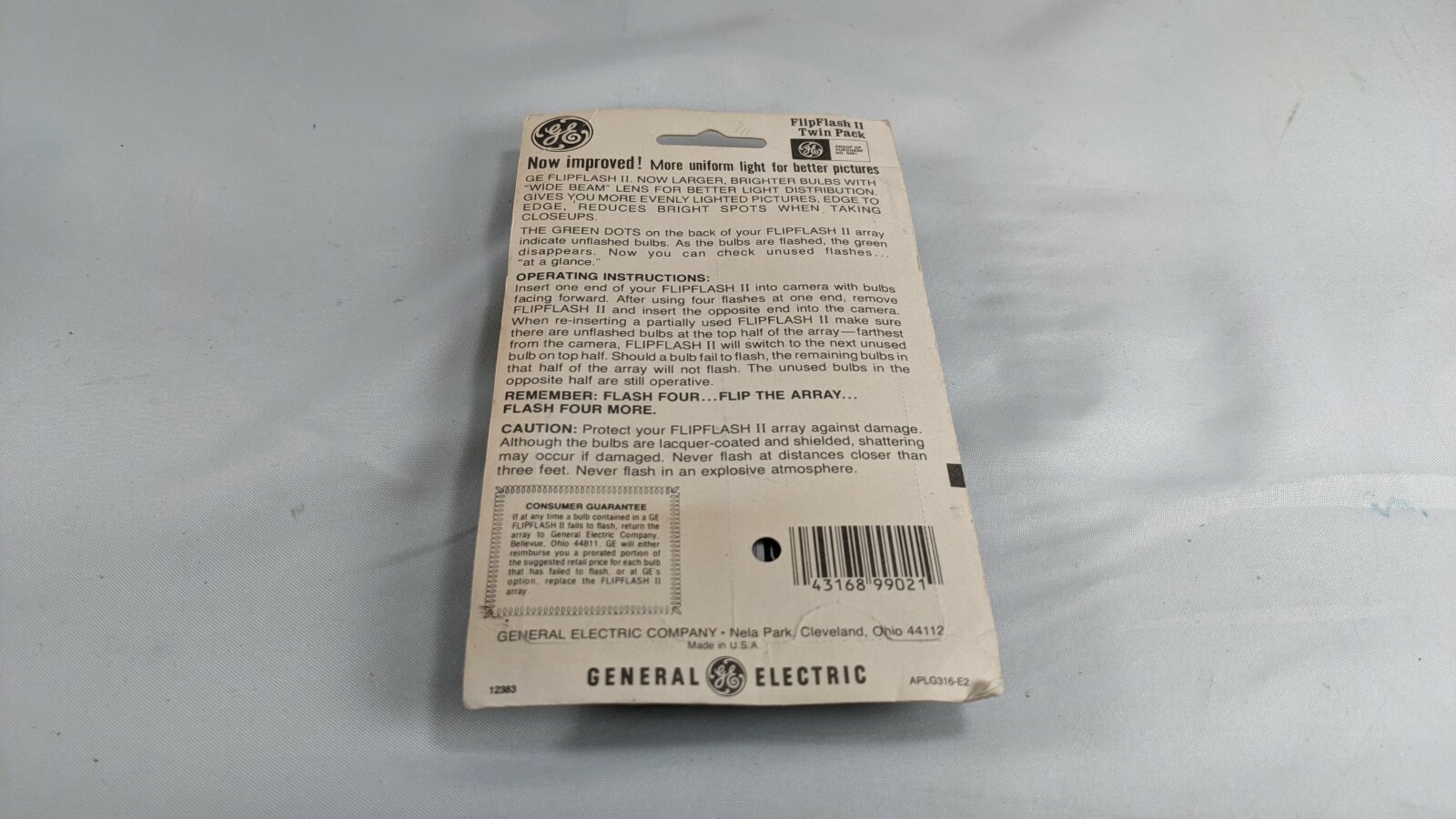 GE Flip Flash II NOS New Old Stock FlipFlash