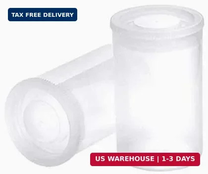 20 PCS Clear Plastic Film Canisters with Lids，35mm CaliberEmpty Camera Reel Cont