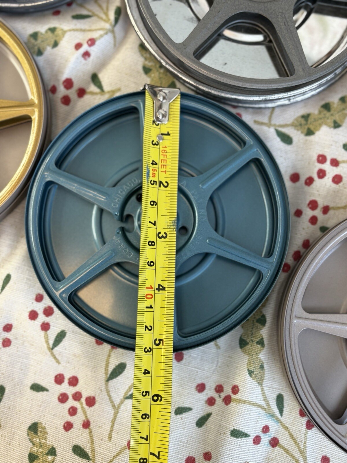 9 5″ Metal 8mm Film Reels with Canisters SCHERER & COMPCO With Carrying Case 🔥