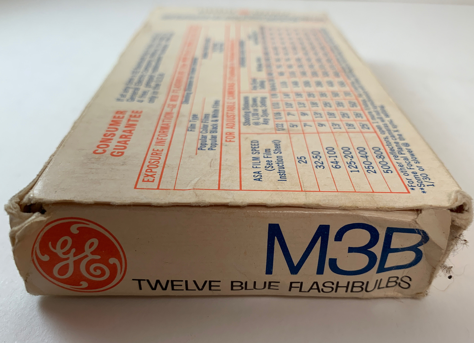Vintage NOS GE / M3B Blue / Flash bulbs / 12 Flashbulbs – Free Shipping!