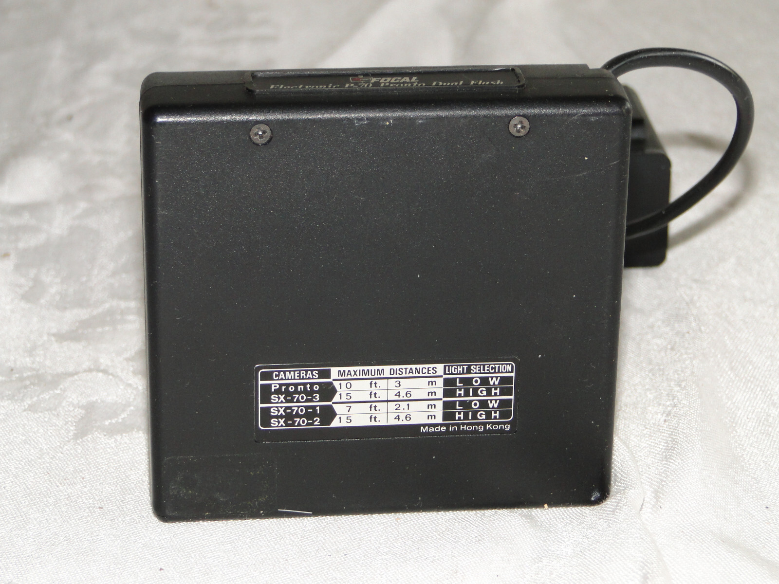 Vintage K-Mart FOCAL P-70 Polaroid Pronto Land Camera Flash Attachment
