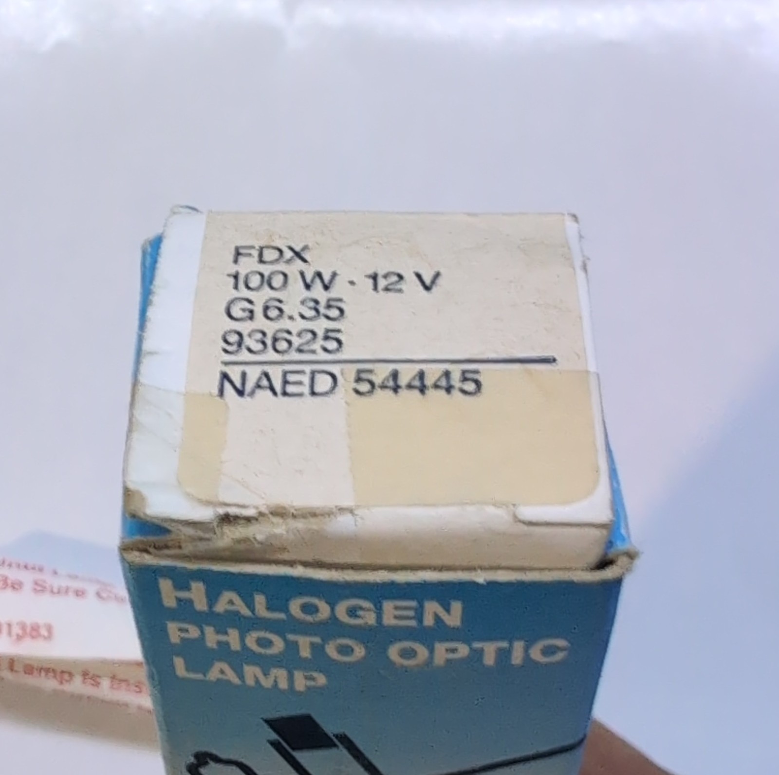 Osram Halogen Photo Optic Lamp FDX NAED 54445 100W 12V Clear Illumination