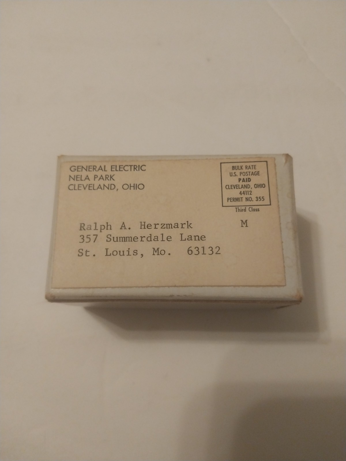 General Electric, GE vintage camera flash cube samples with mailing box