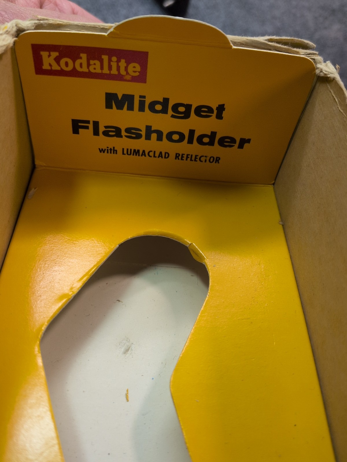 Vintage Kodak Kodalite Midget Flasholder w/ Box Camera Flash Lumaclad Reflector