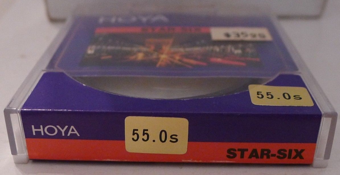 Hoya Star-Six 55mm Filter +Product Case – NEW – Made in Japan
