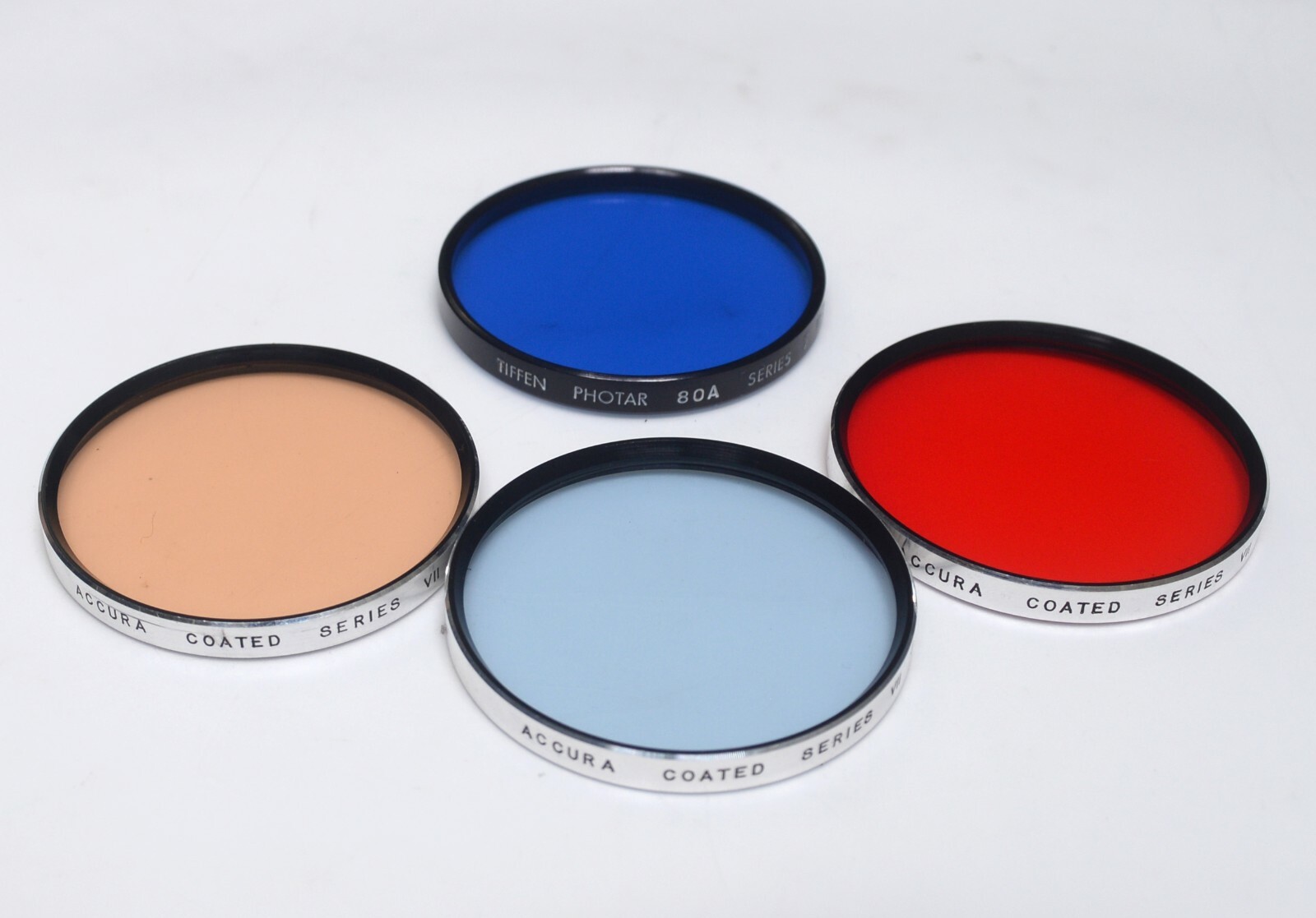 Accura Tiffen Series VII Vintage Coated Lens Filters 25A 80A 82A 85C