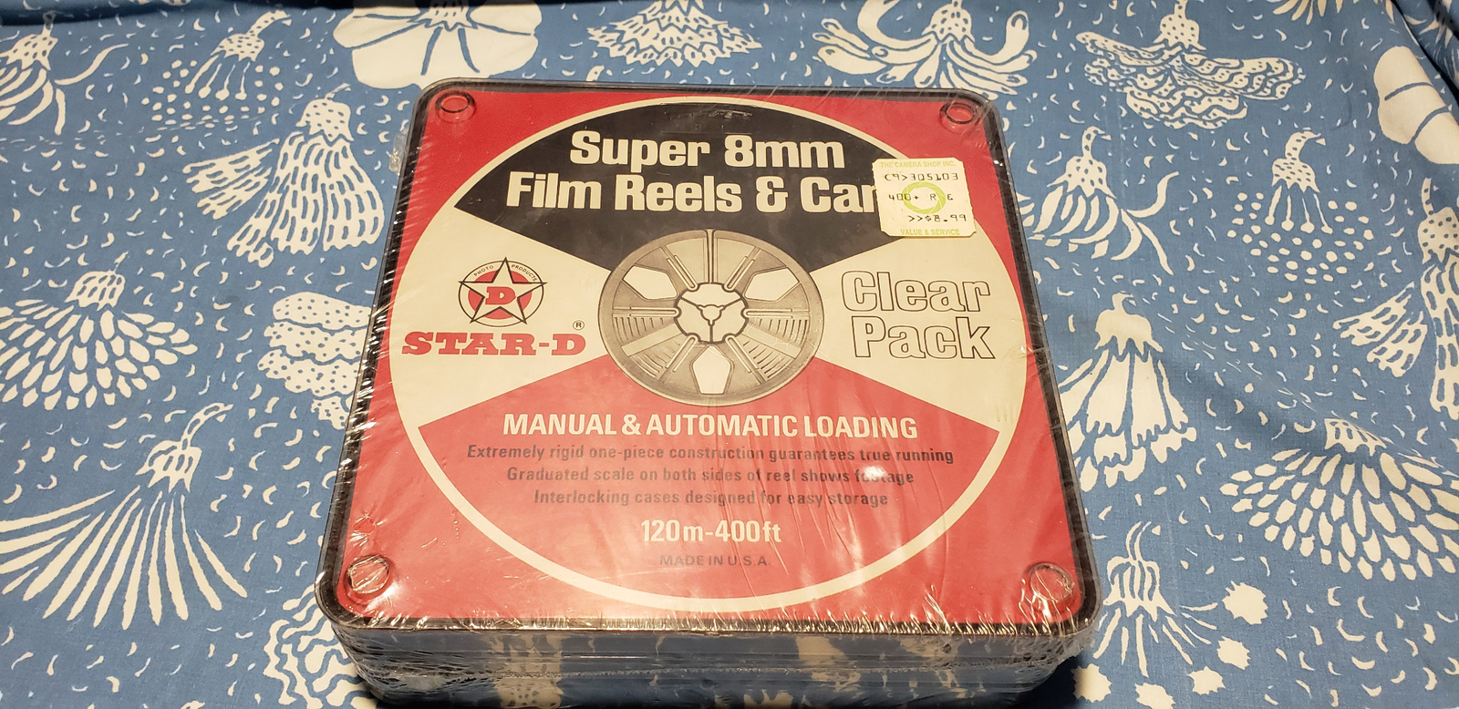 3 New Sealed Vintage Star-D Super 8mm Film Reels & Cans