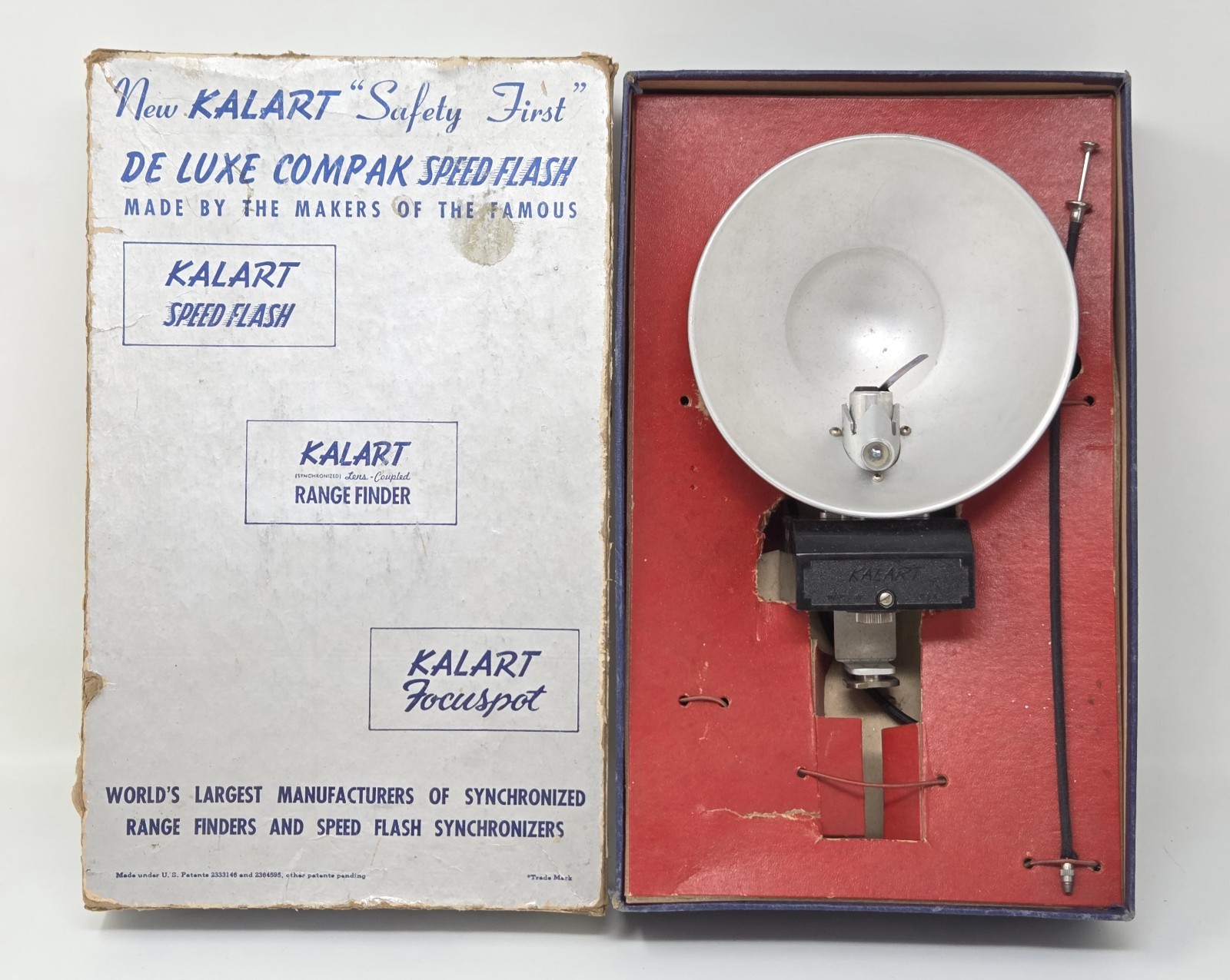 Vintage Kalart De Luxe Compak Speed Flash w/ Original Box