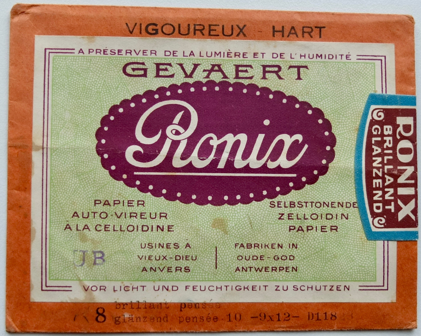 Gevaert Romix Advertising Envelope for Photo Paper Antwerpen 1920-30’s