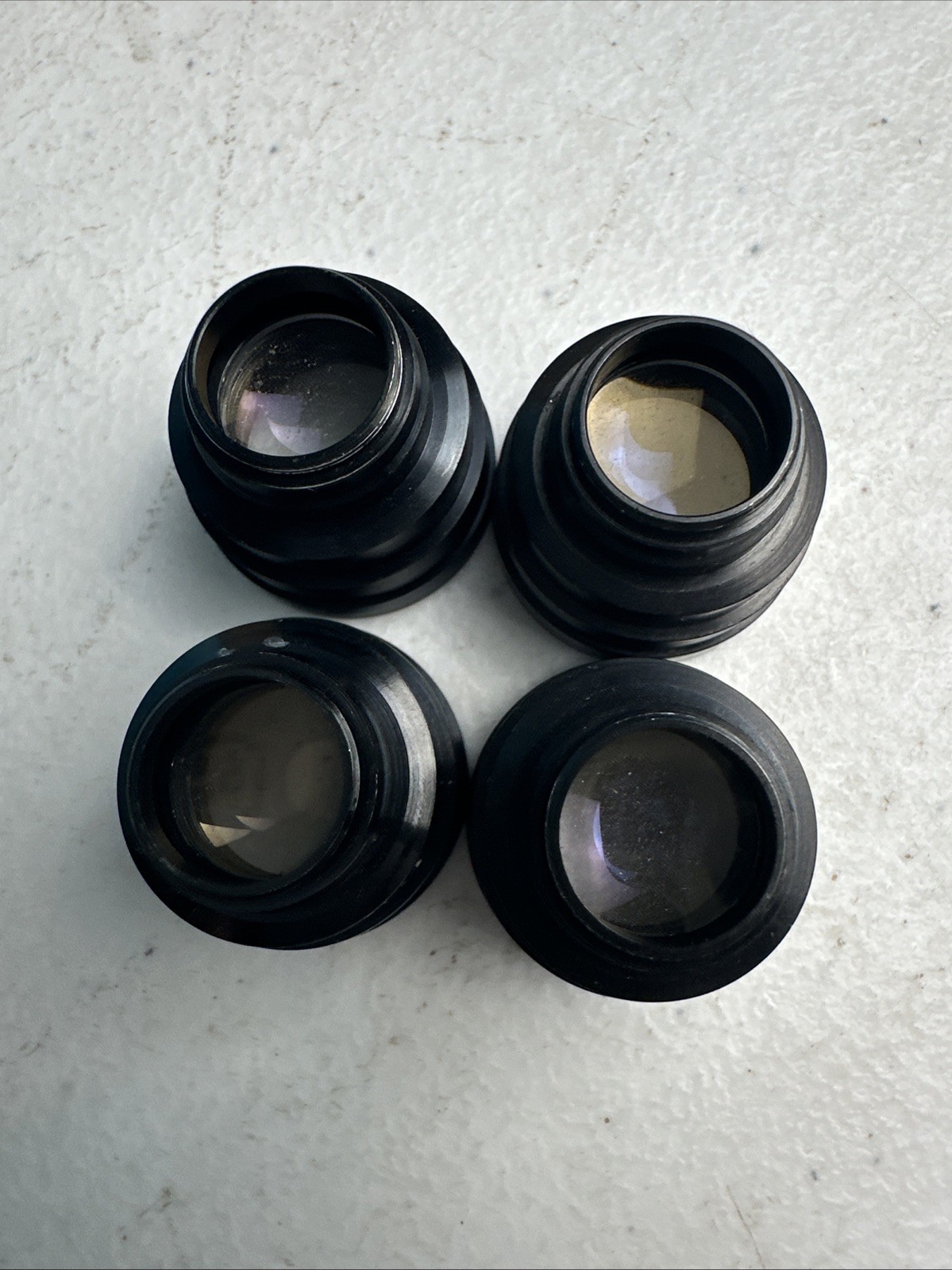 Lot of 6 Vintage Projection / Enlarger Lenses Optical Parts Threaded