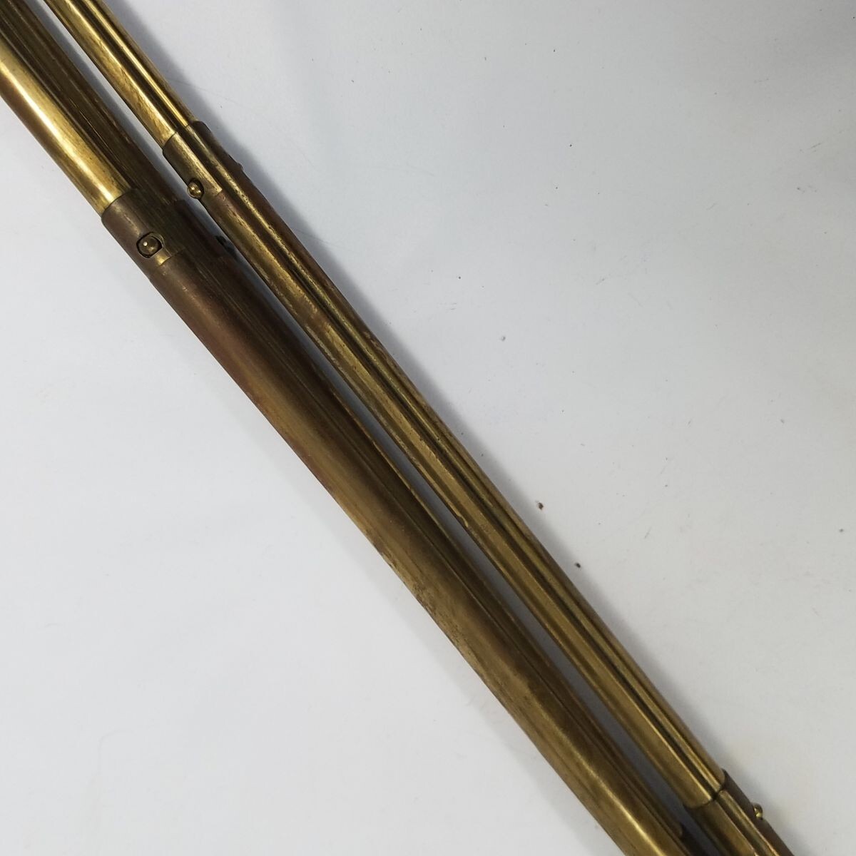 Vintage Ising Telescoping Brass Leg Tripod Original Case Germany 47″ 6 Section