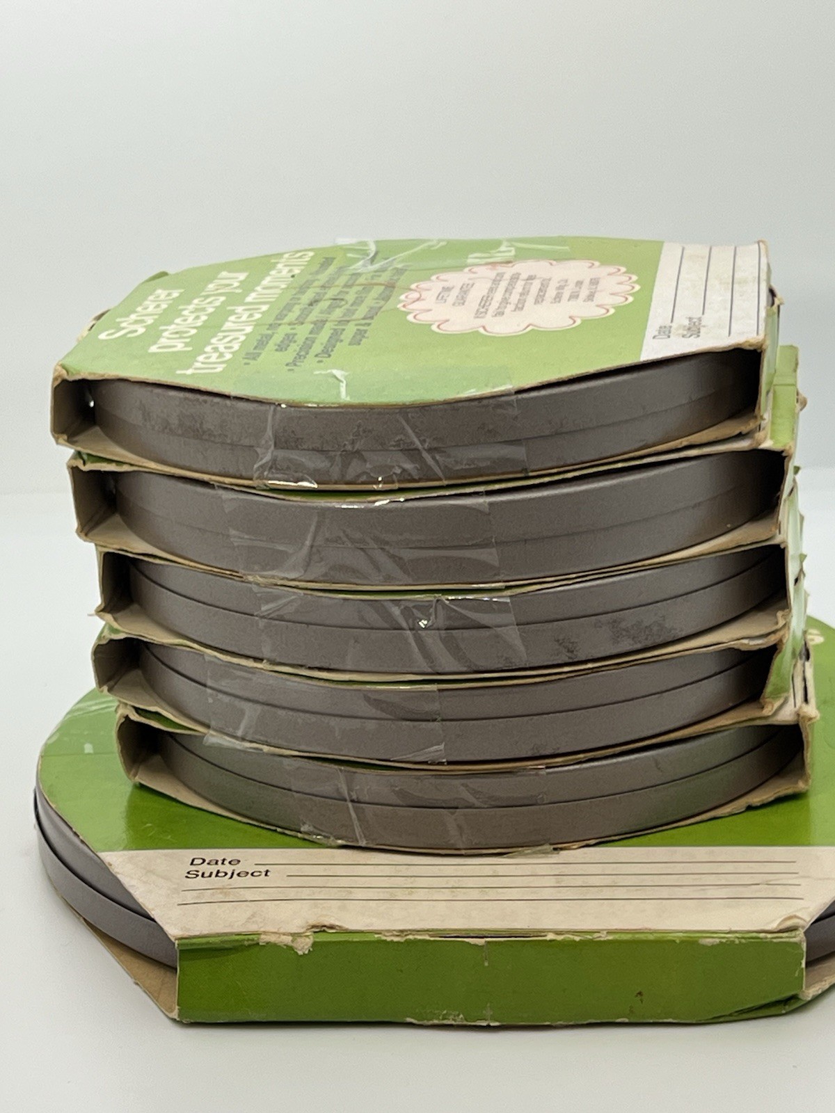 Lot 6 Scherer 8mm Reels & Cans 5x 200ft + 1x 400ft Standard/Super Sound